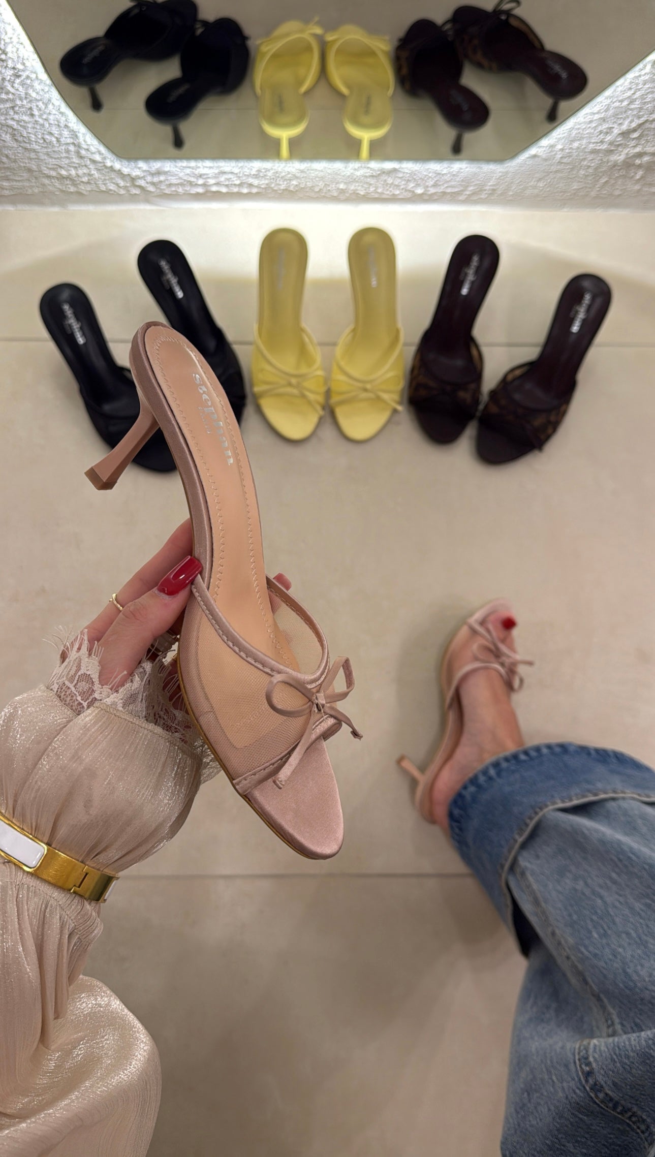 Mules Elisya cipria