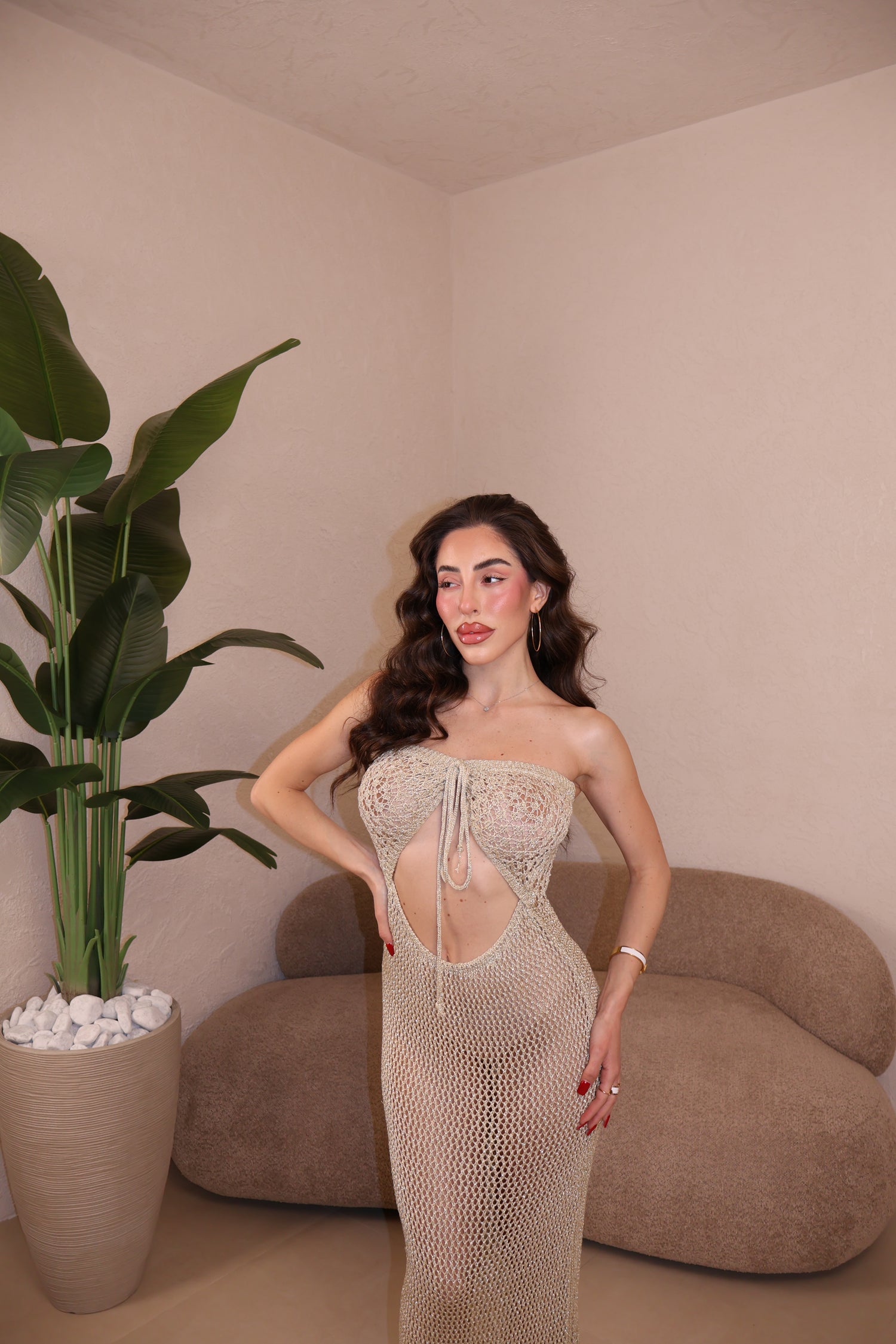 Abito Filo Lurex gold