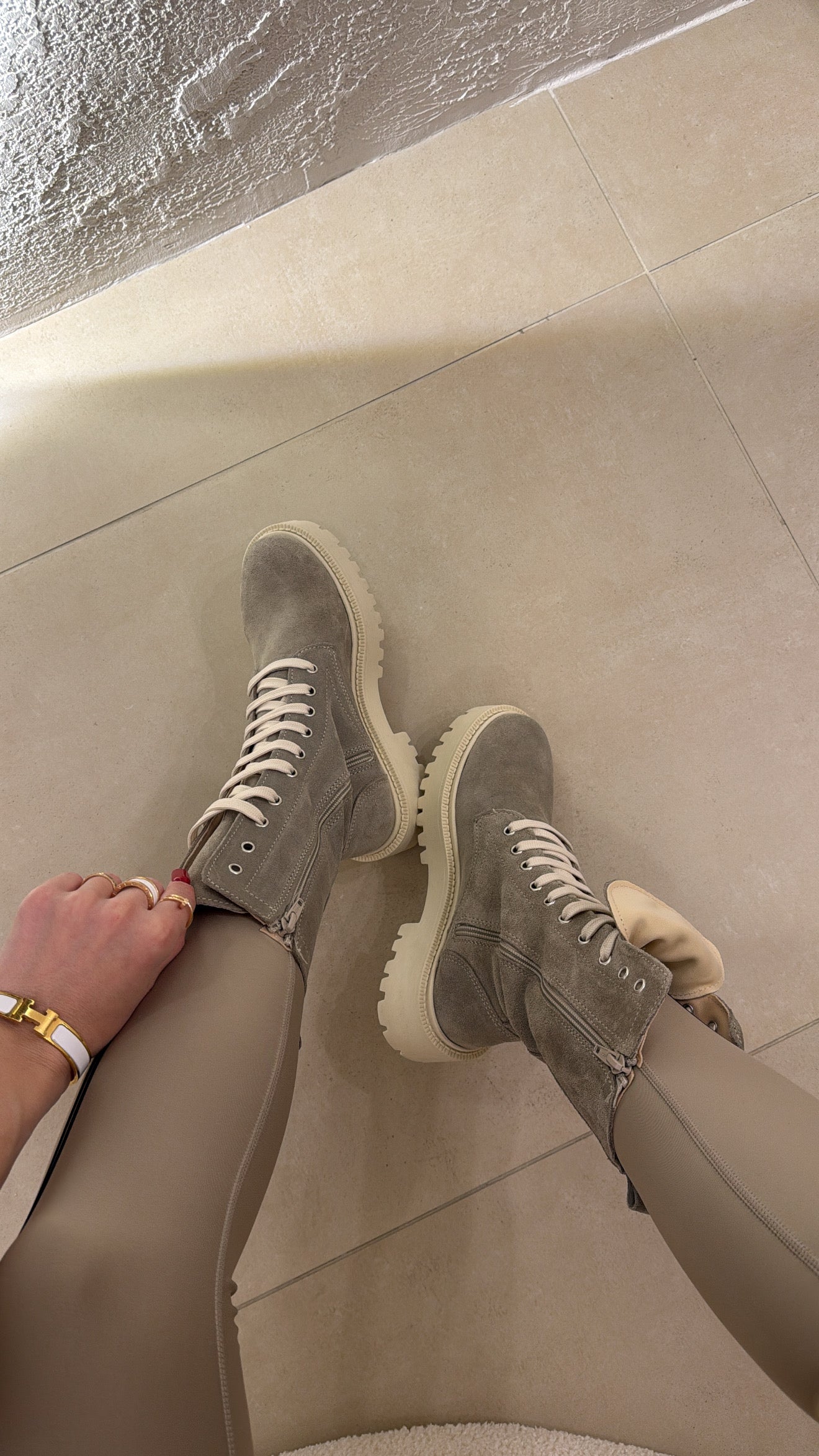 Anfibi Ibiza tortora-MADE IN ITALY