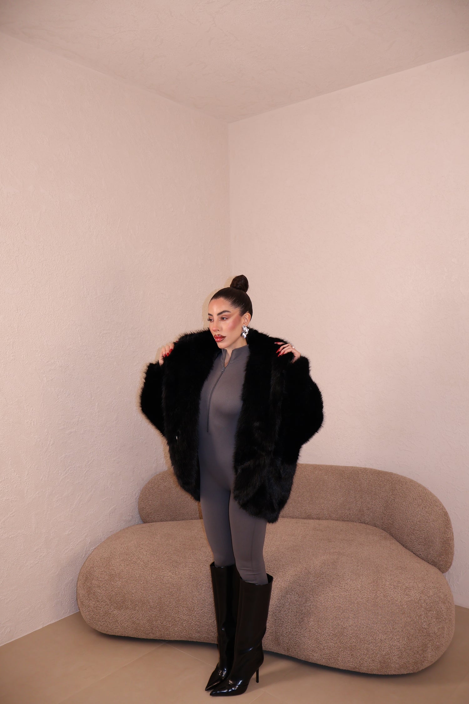 Pelliccia Roma black