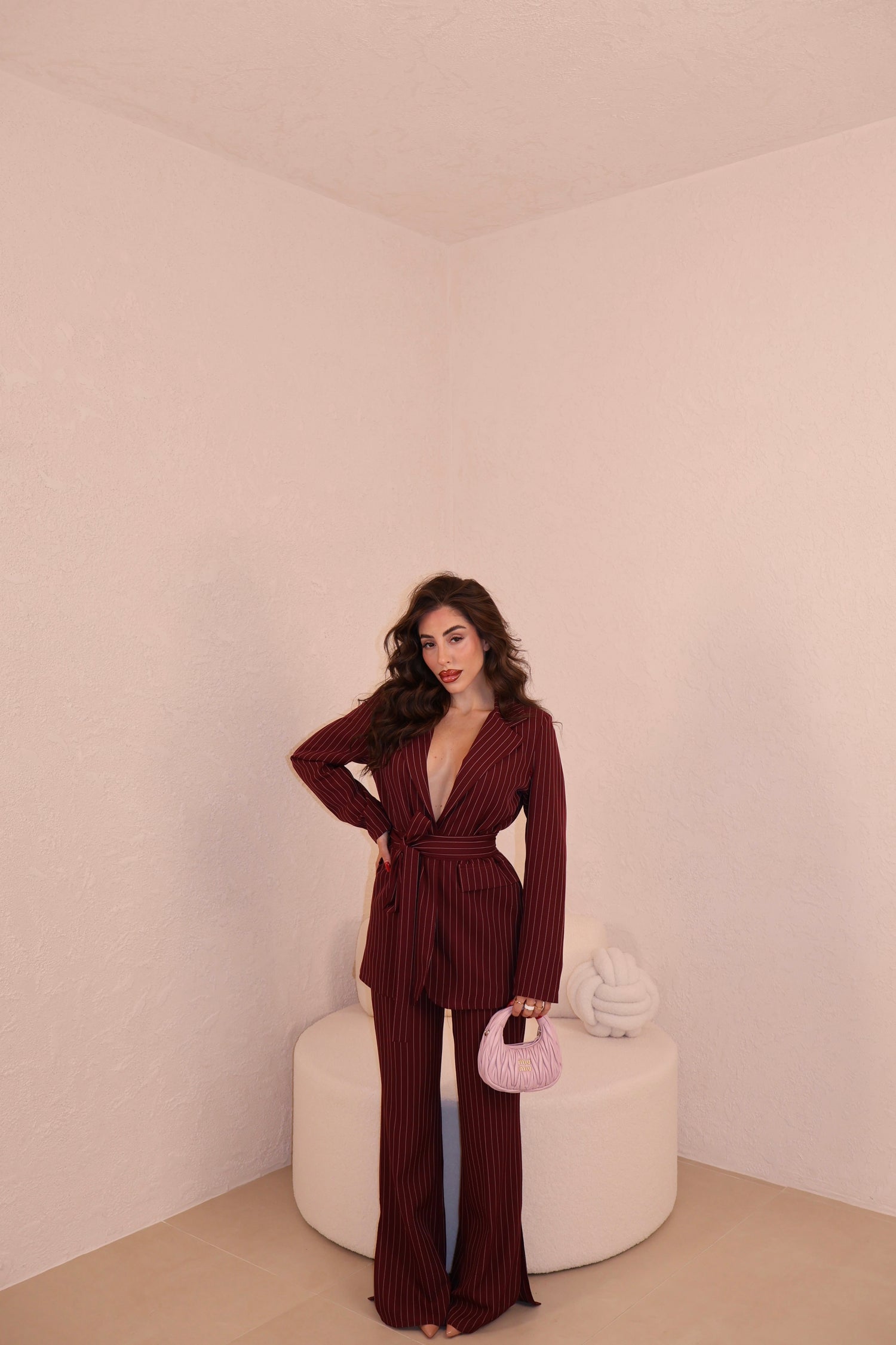 Tailleur Jessy bordeaux