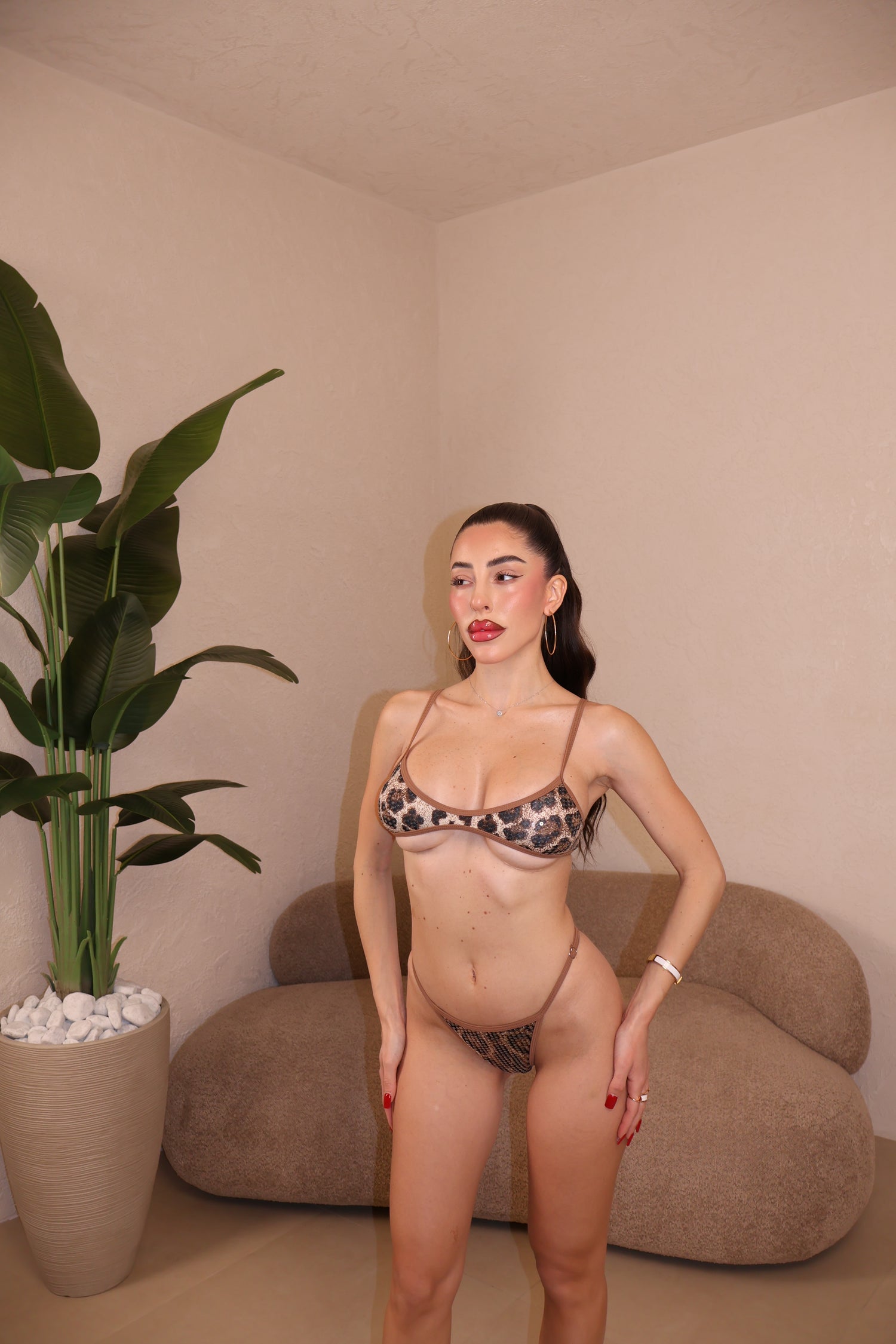 Bikini Paillettes maculato