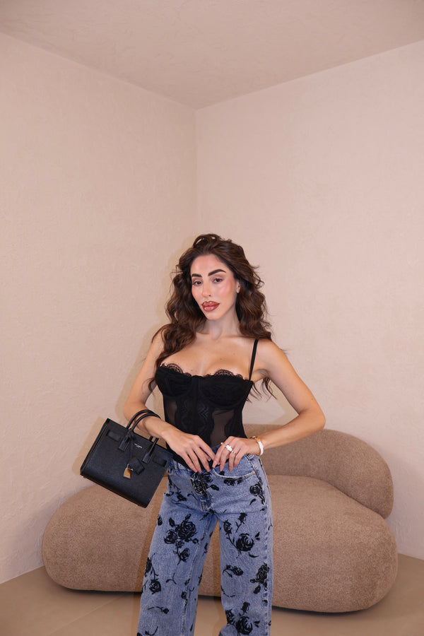 Corset Pizzo black