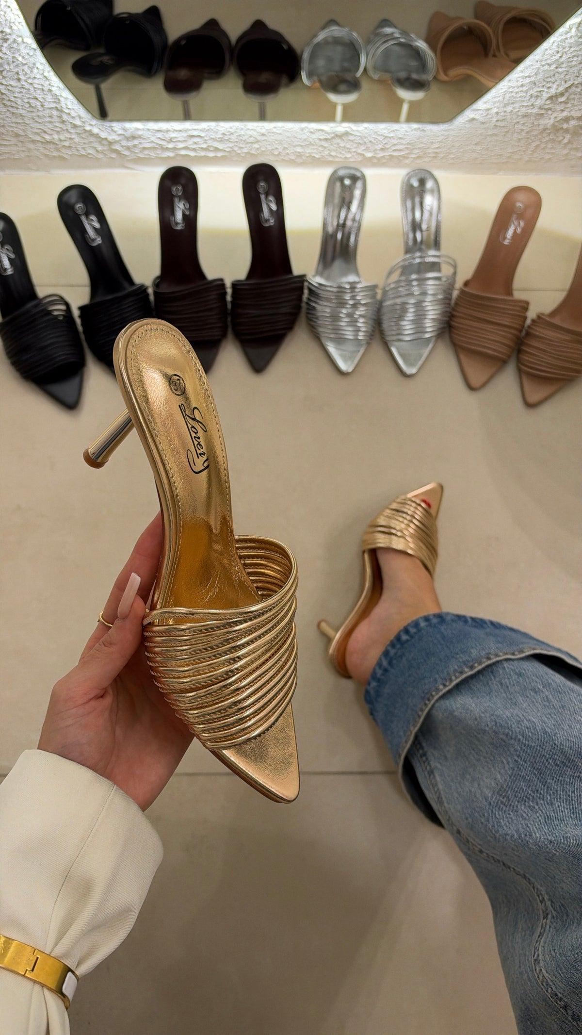 Mules Simmi gold