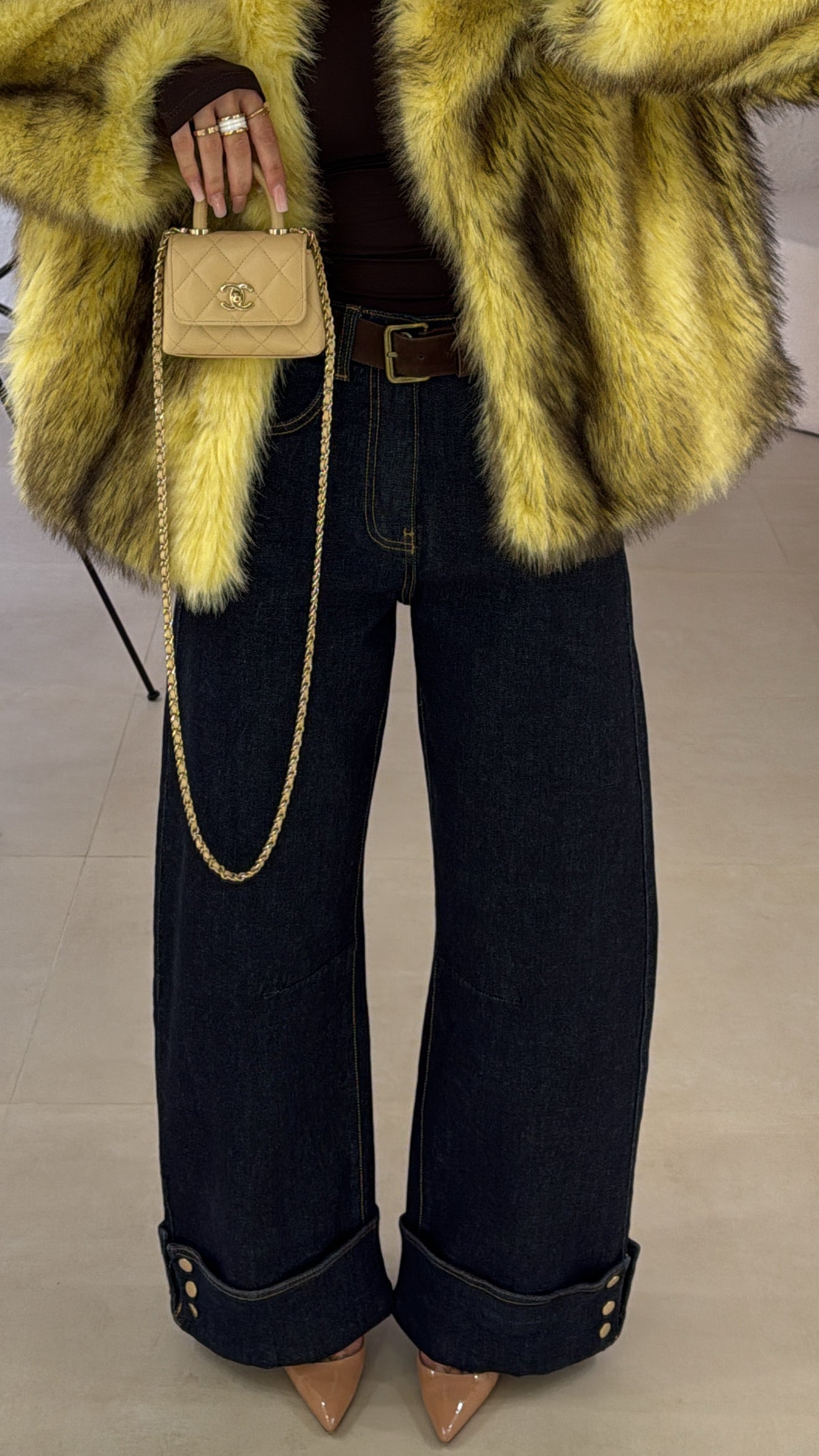 Jeans Piegone Denim scuro