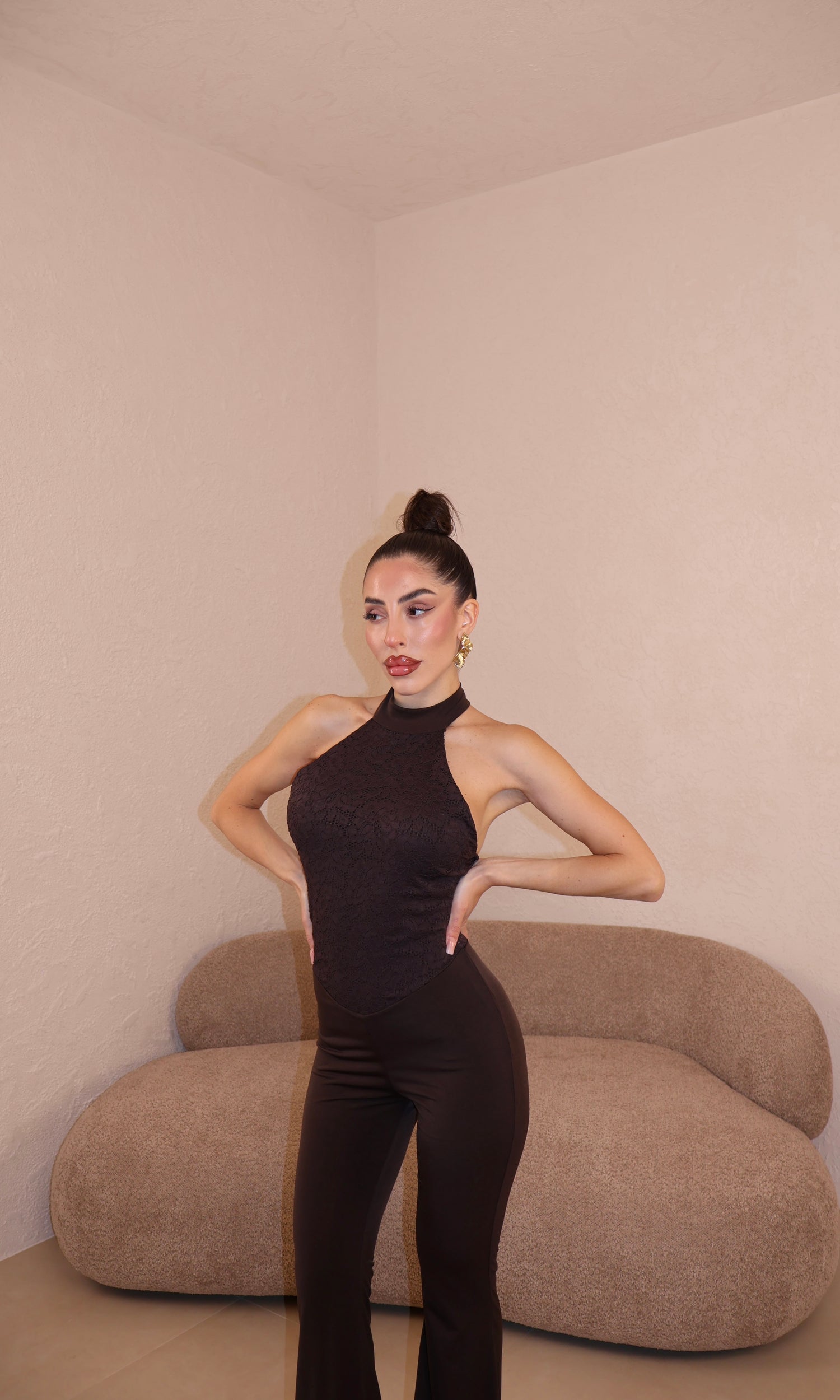 Jumpsuit Karoline choco