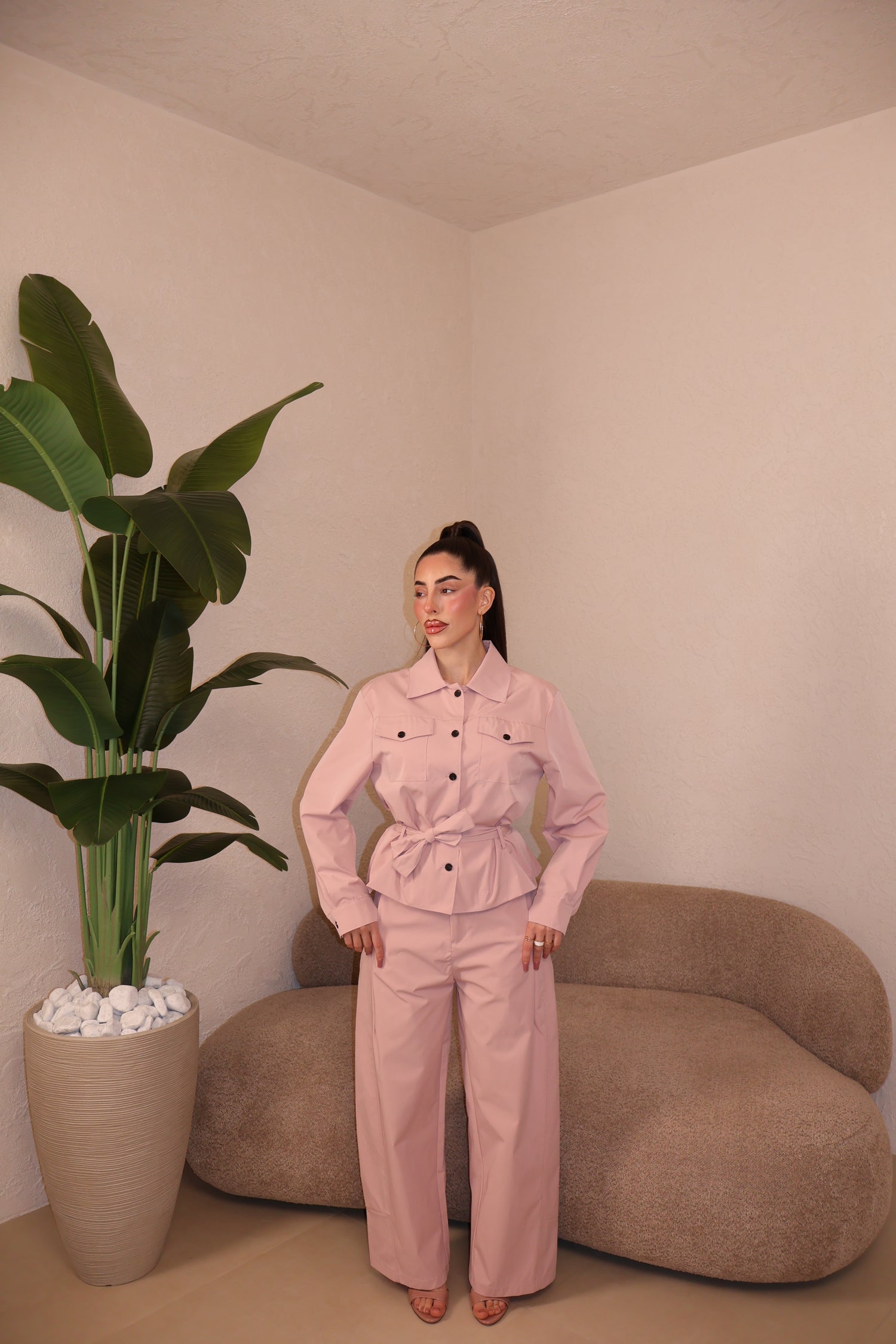 Pantaloni Sunday pink