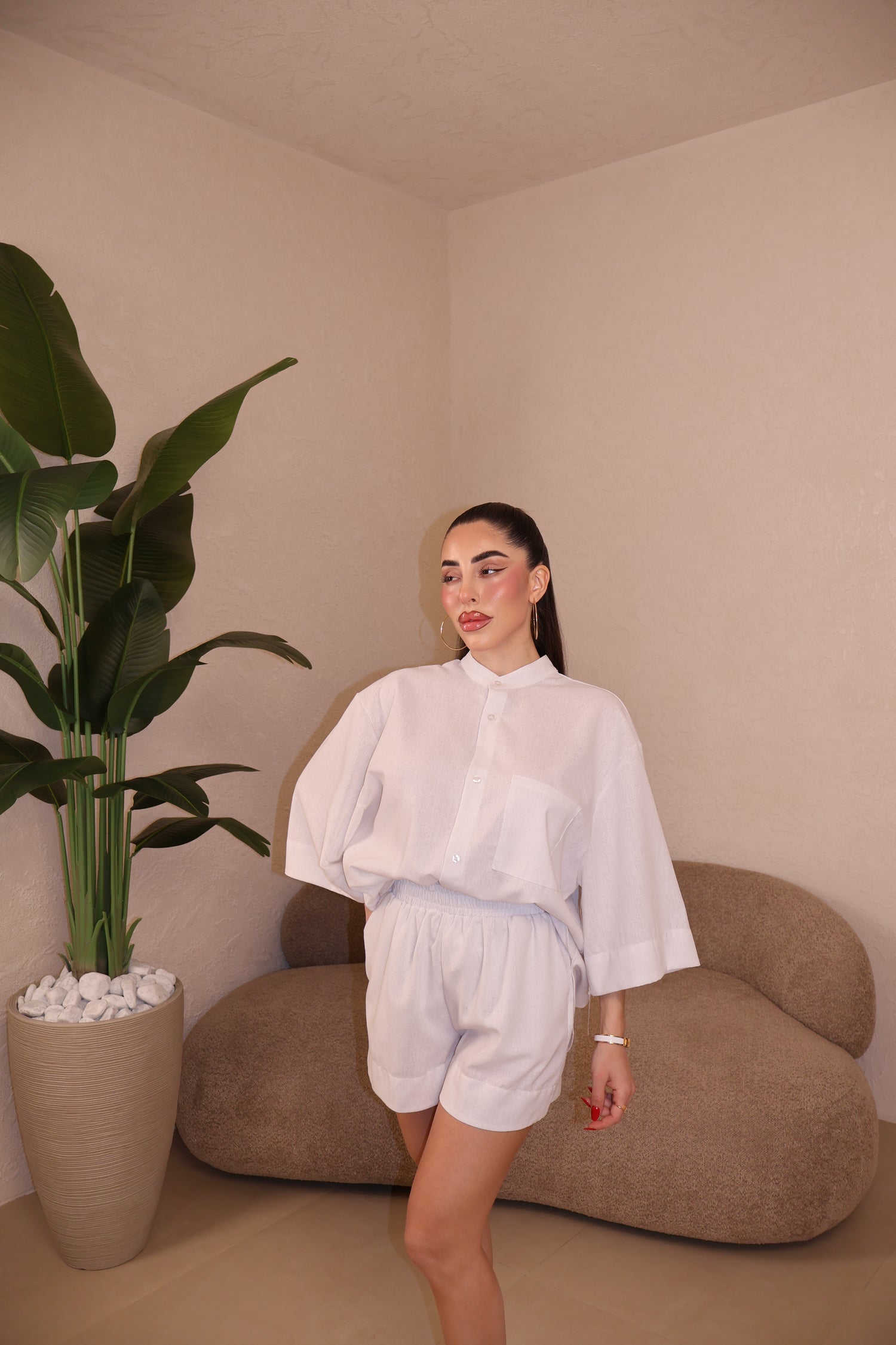 Co/Ord Lino white