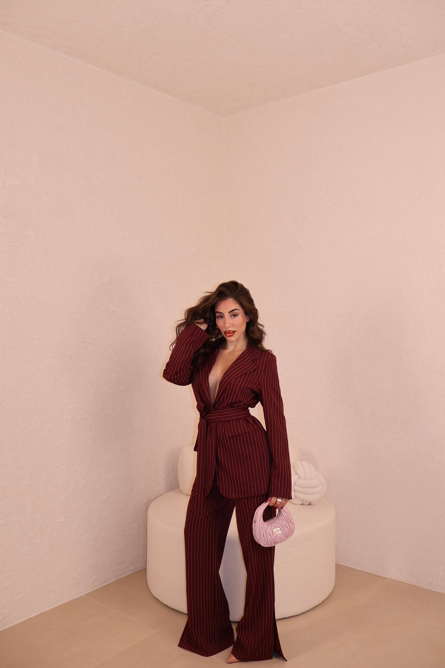 Tailleur Jessy bordeaux