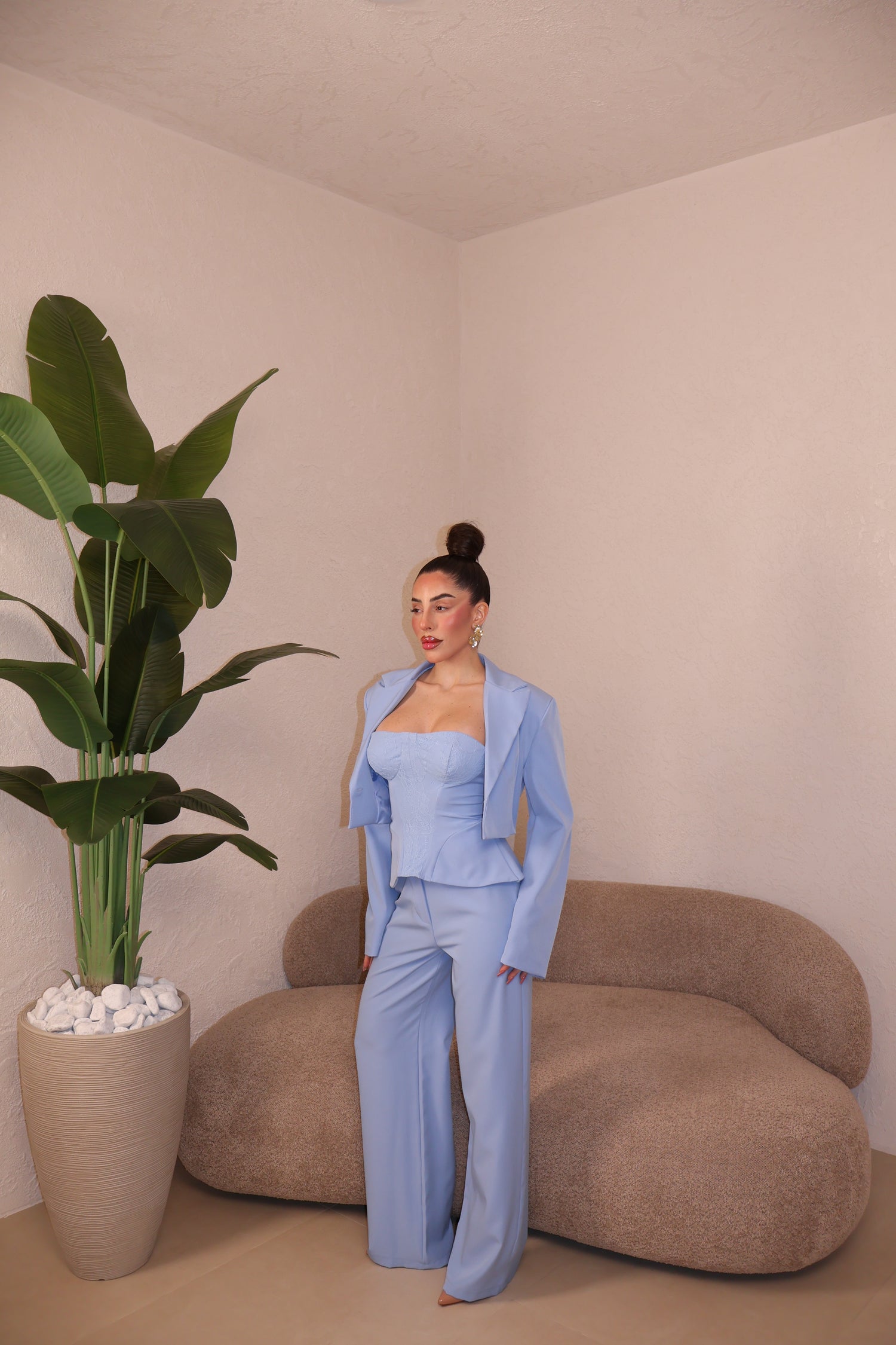 Tailleur Chic celeste