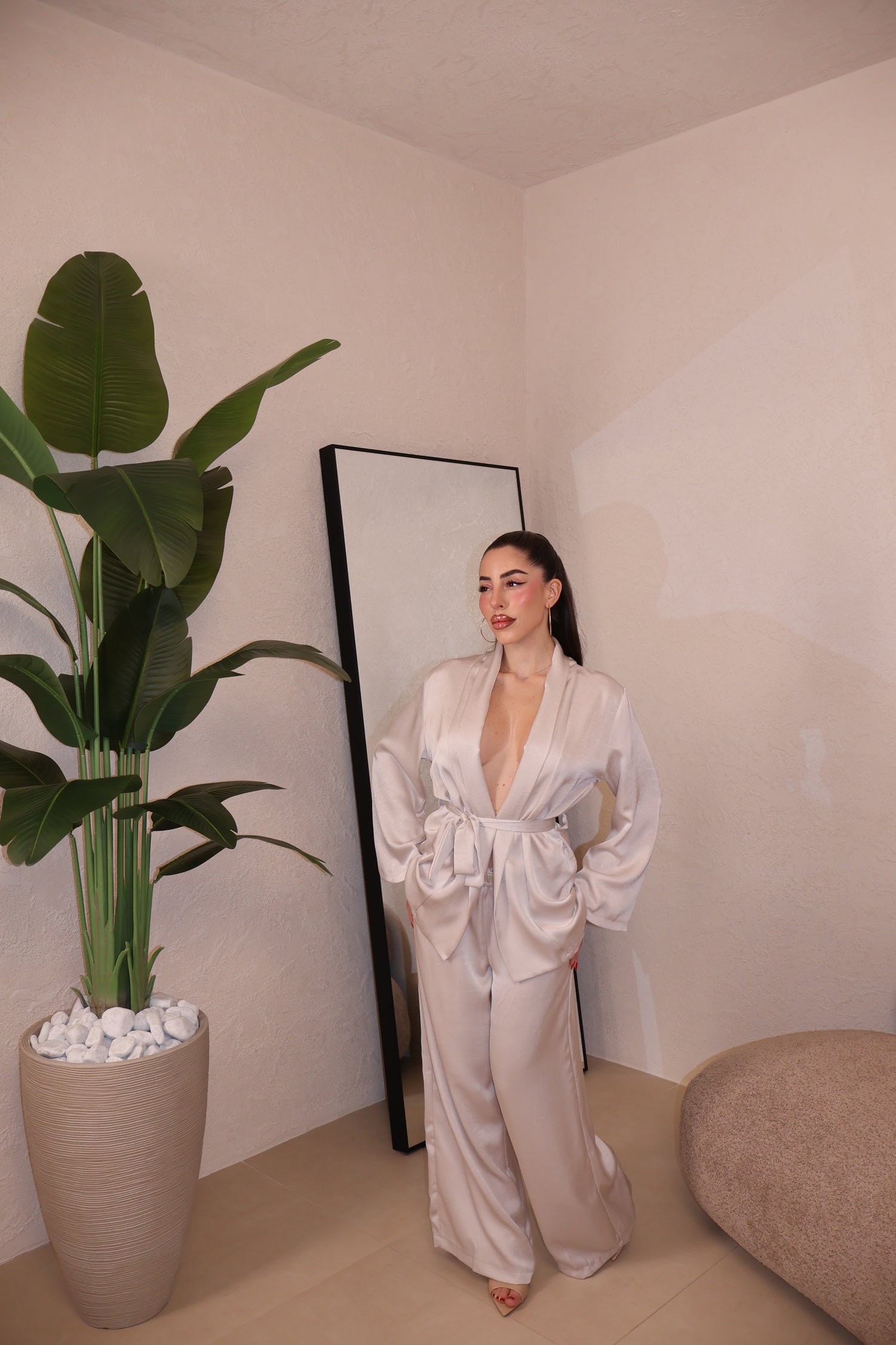 Tailleur Raso panna