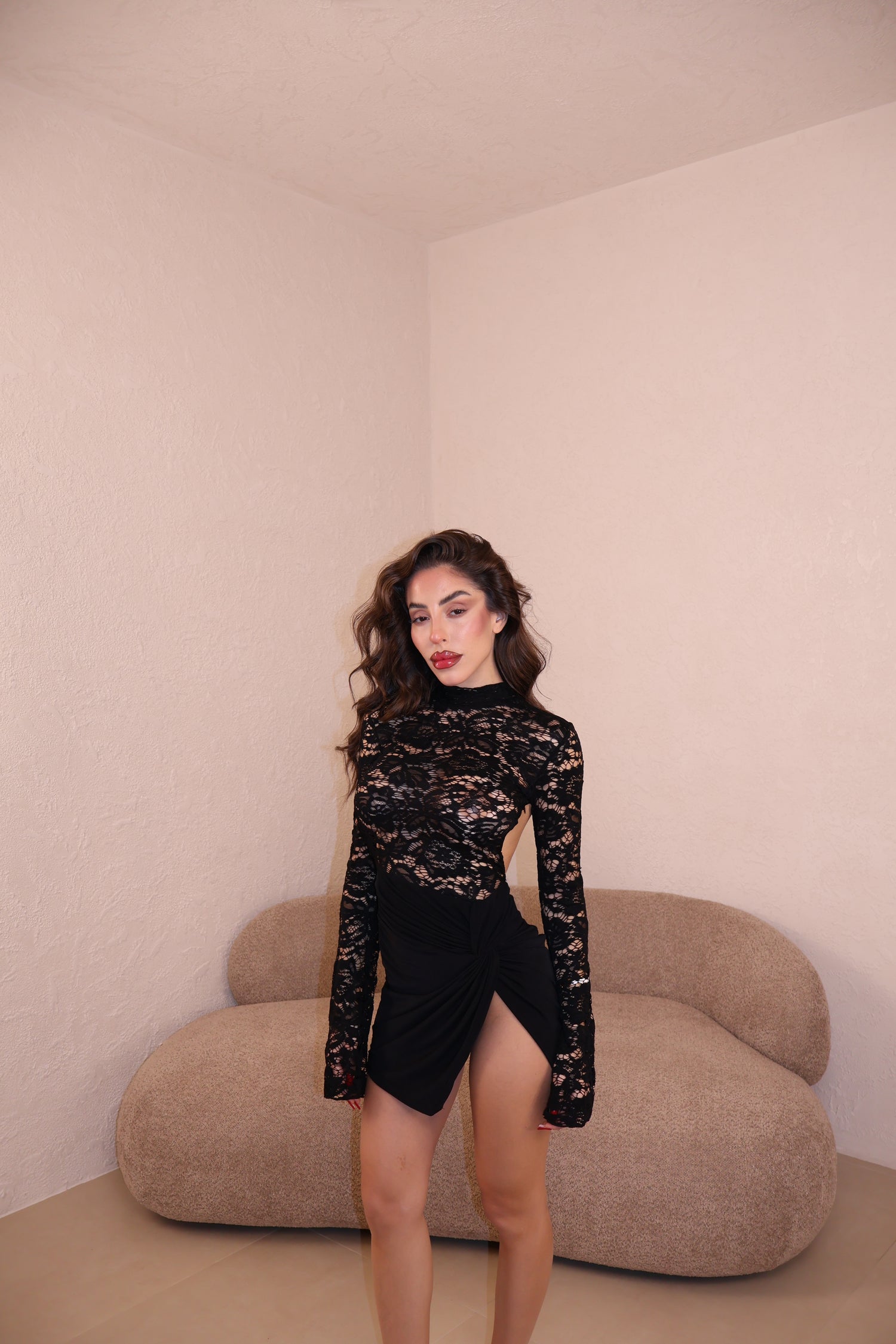 Abito Nodo Pizzo black