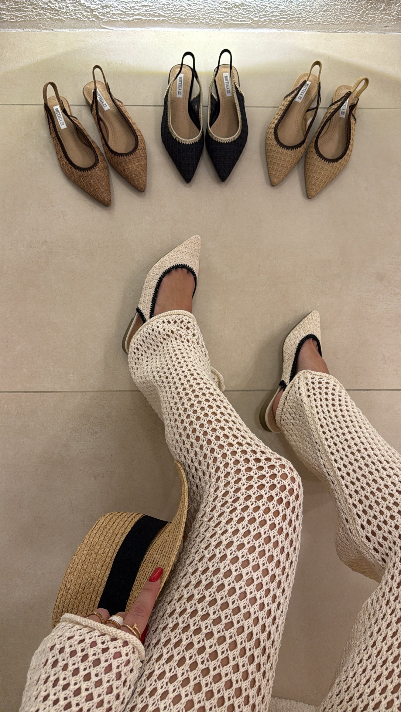 Ballet Rafia beige