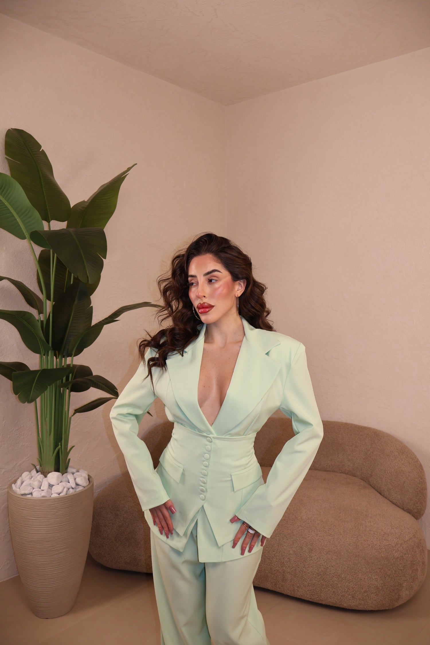 PRE-ORDER Tailleur Bustier menta