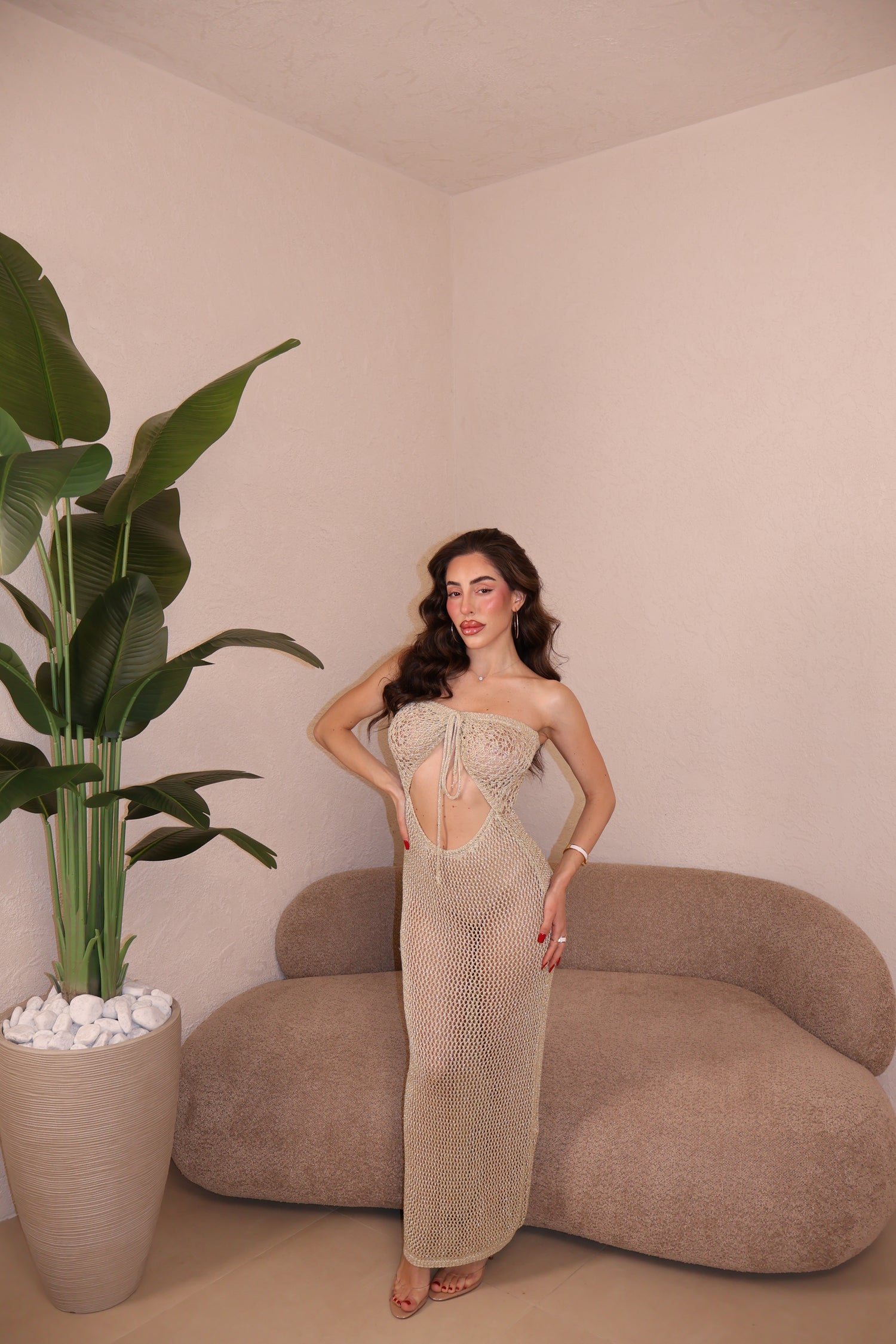 Abito Filo Lurex gold