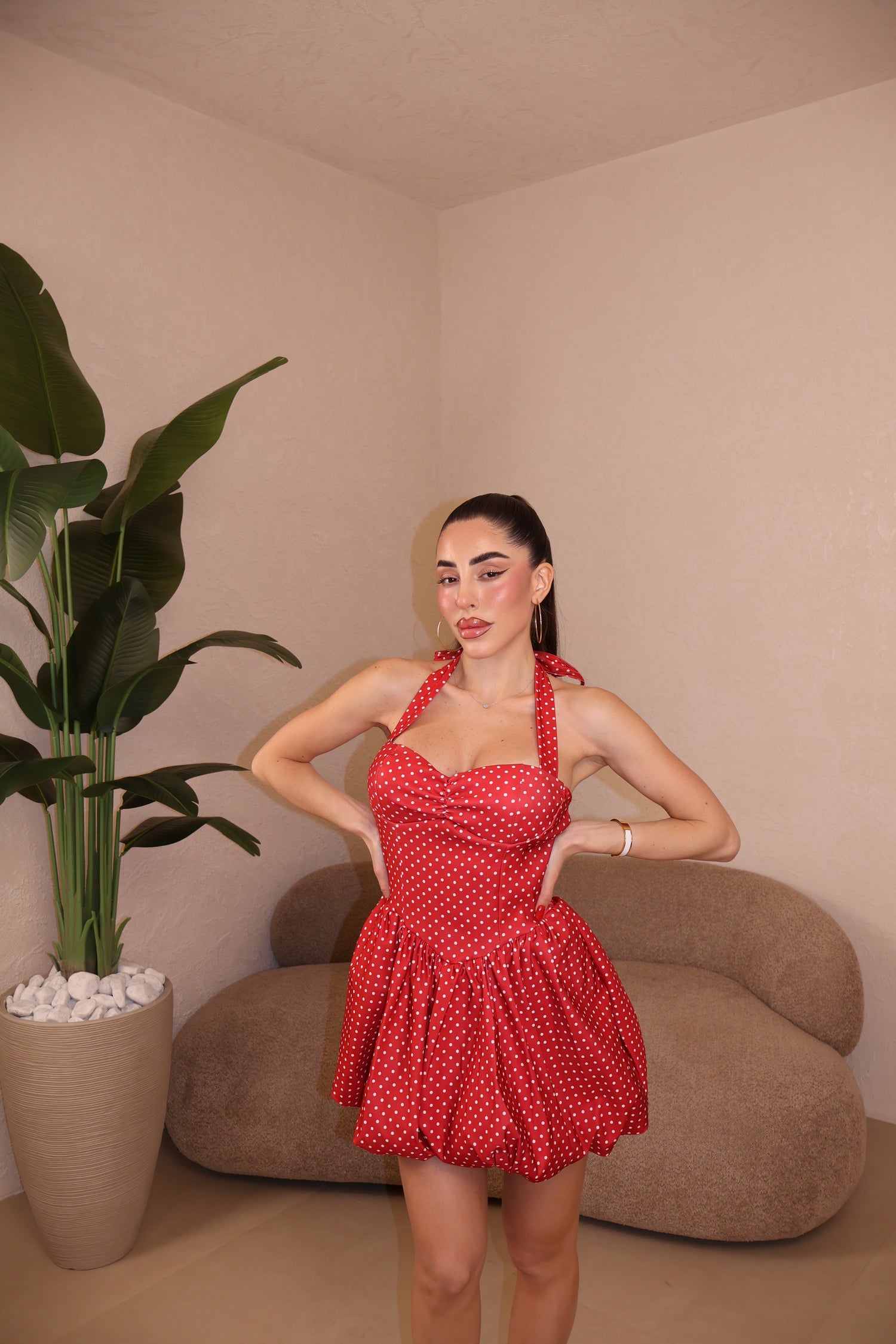Abito Doll Pois rouge