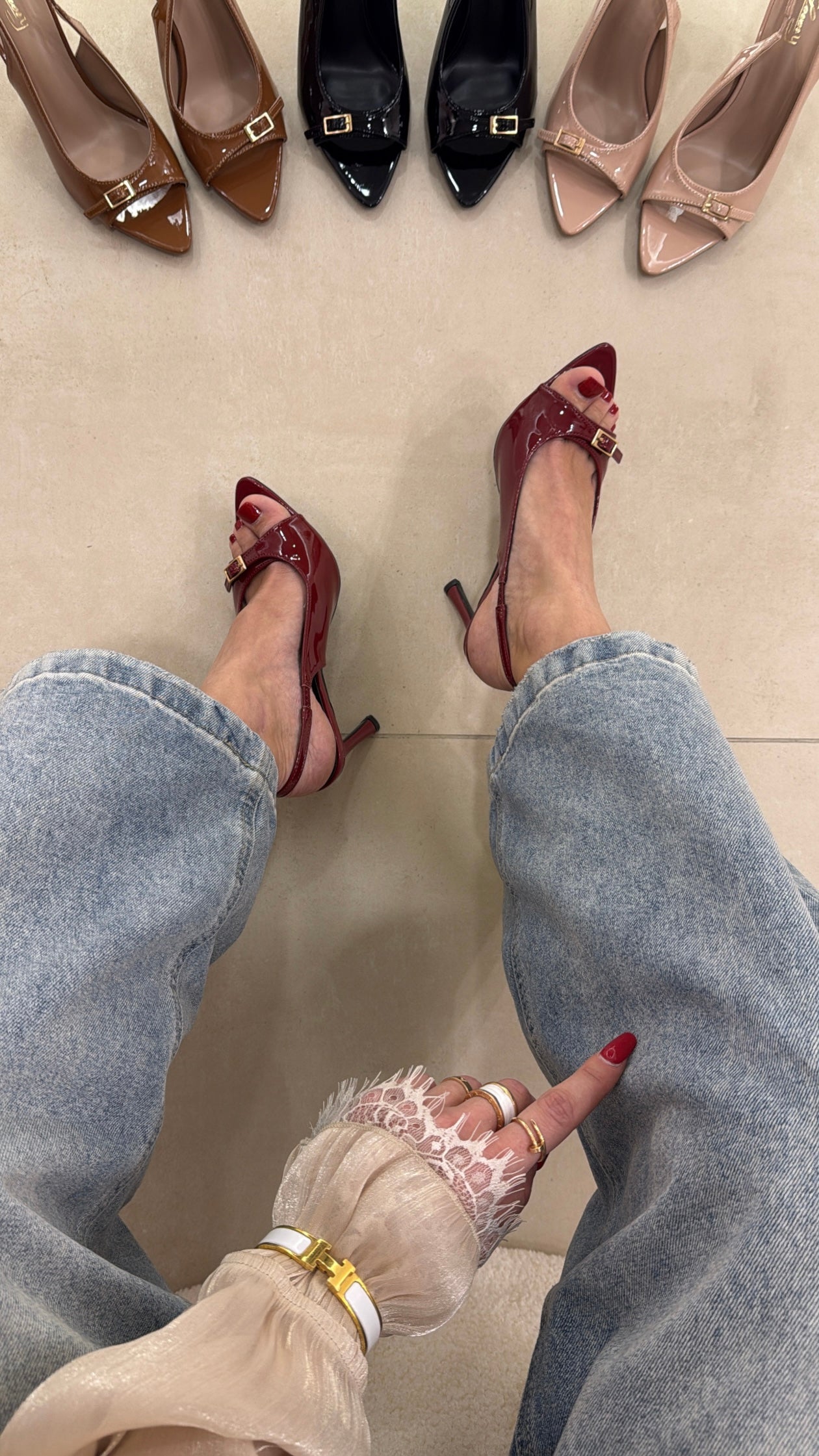 Mules Lidia bordeaux