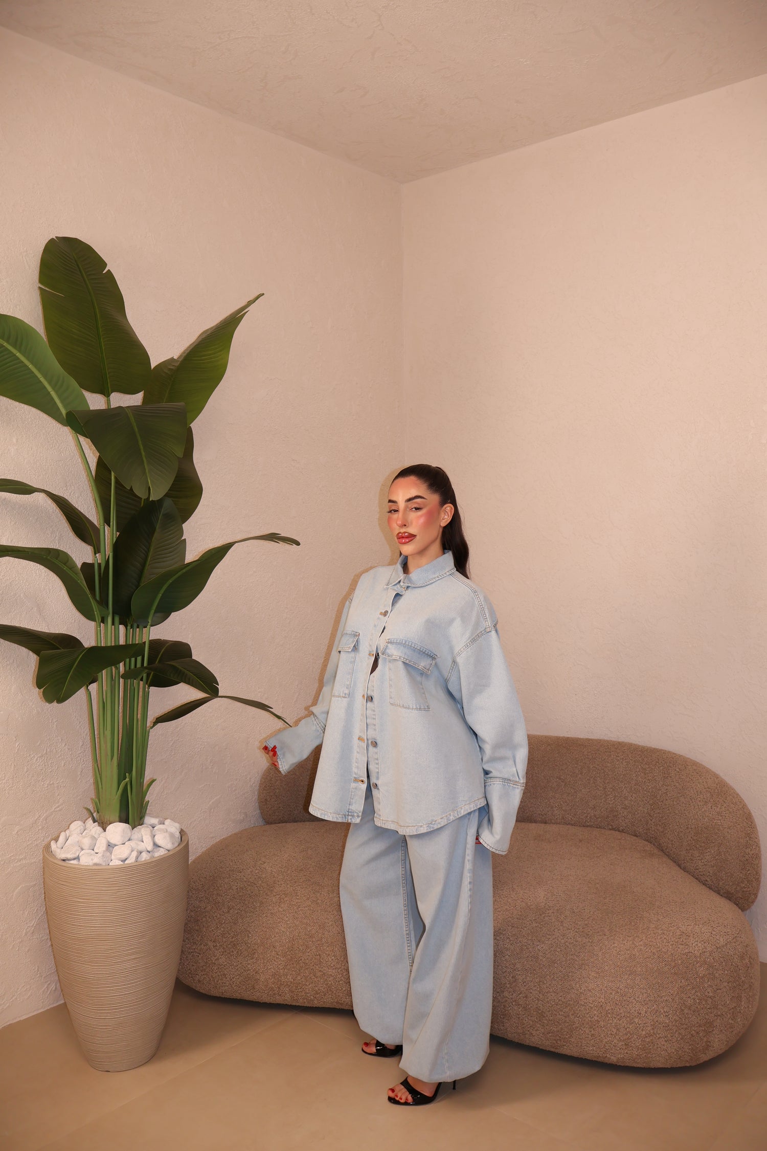 PRE-ORDER Co/Ord Denim chiaro