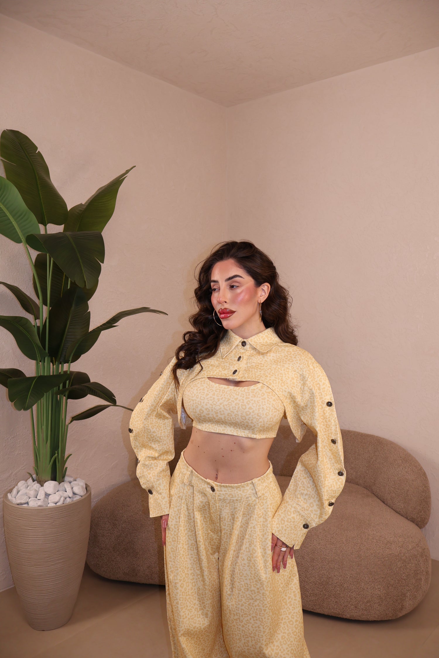 Co/Ord Maculato jaune