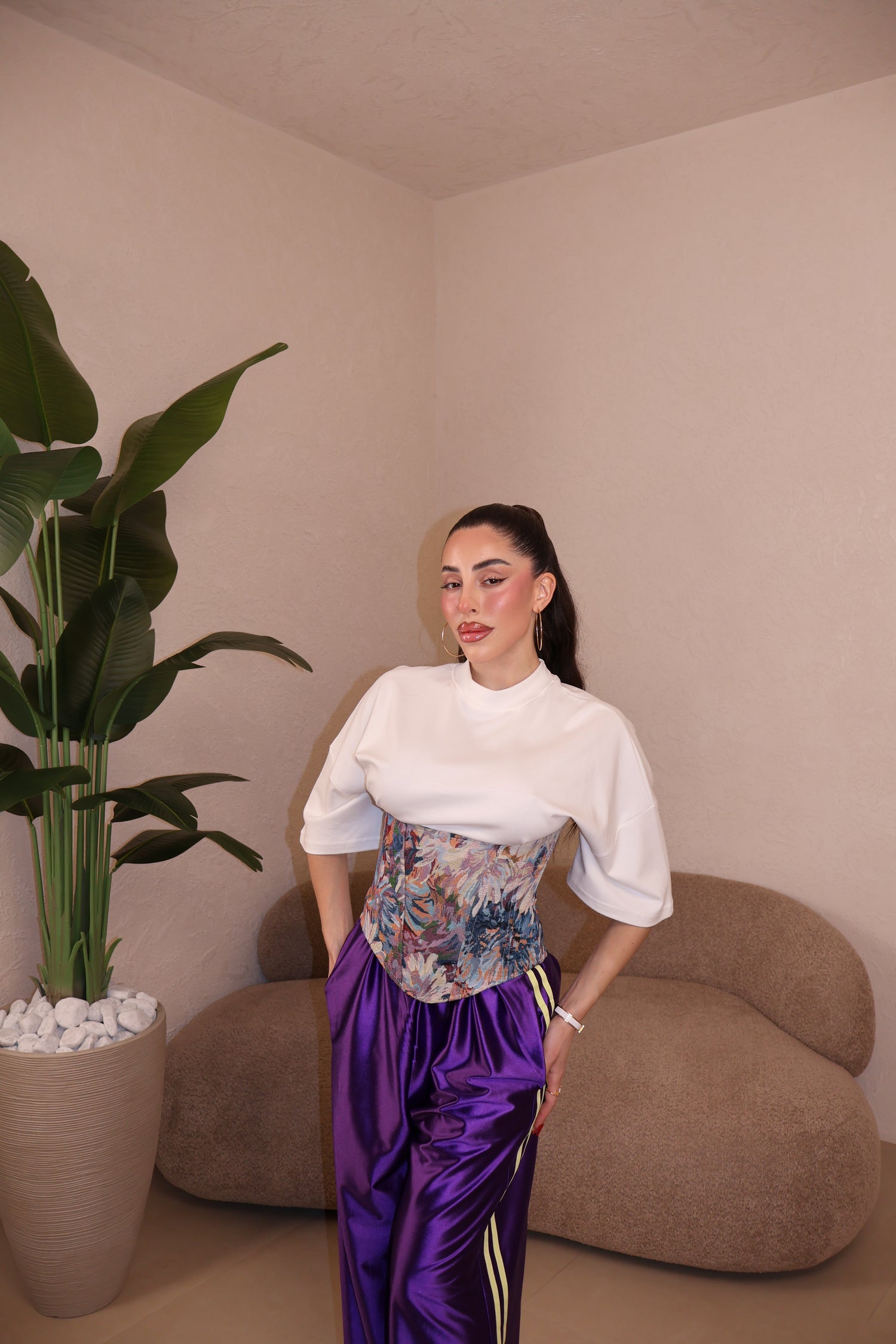 Corsetto Flowers lilla