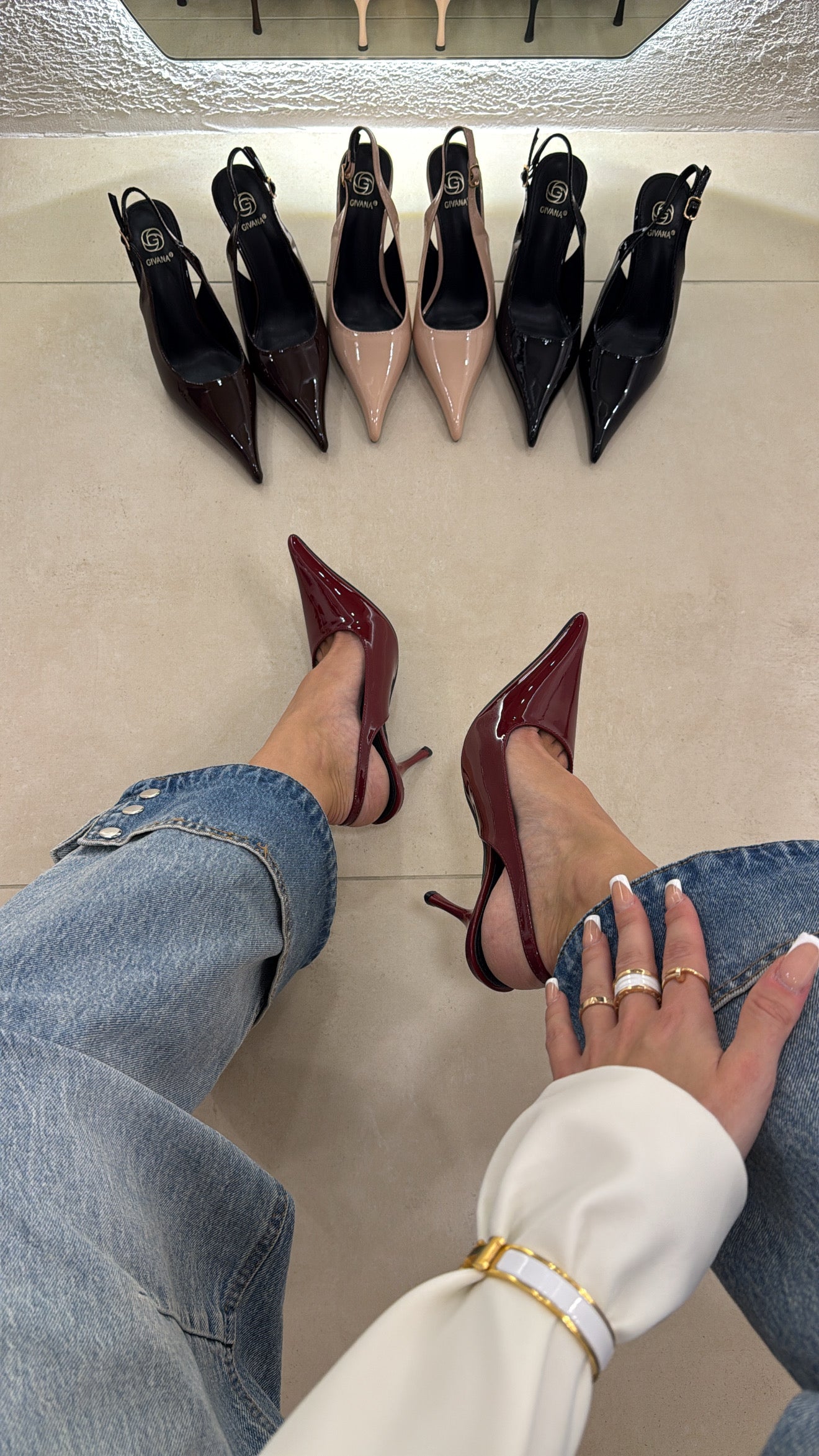 Décolleté Pumps bordeaux