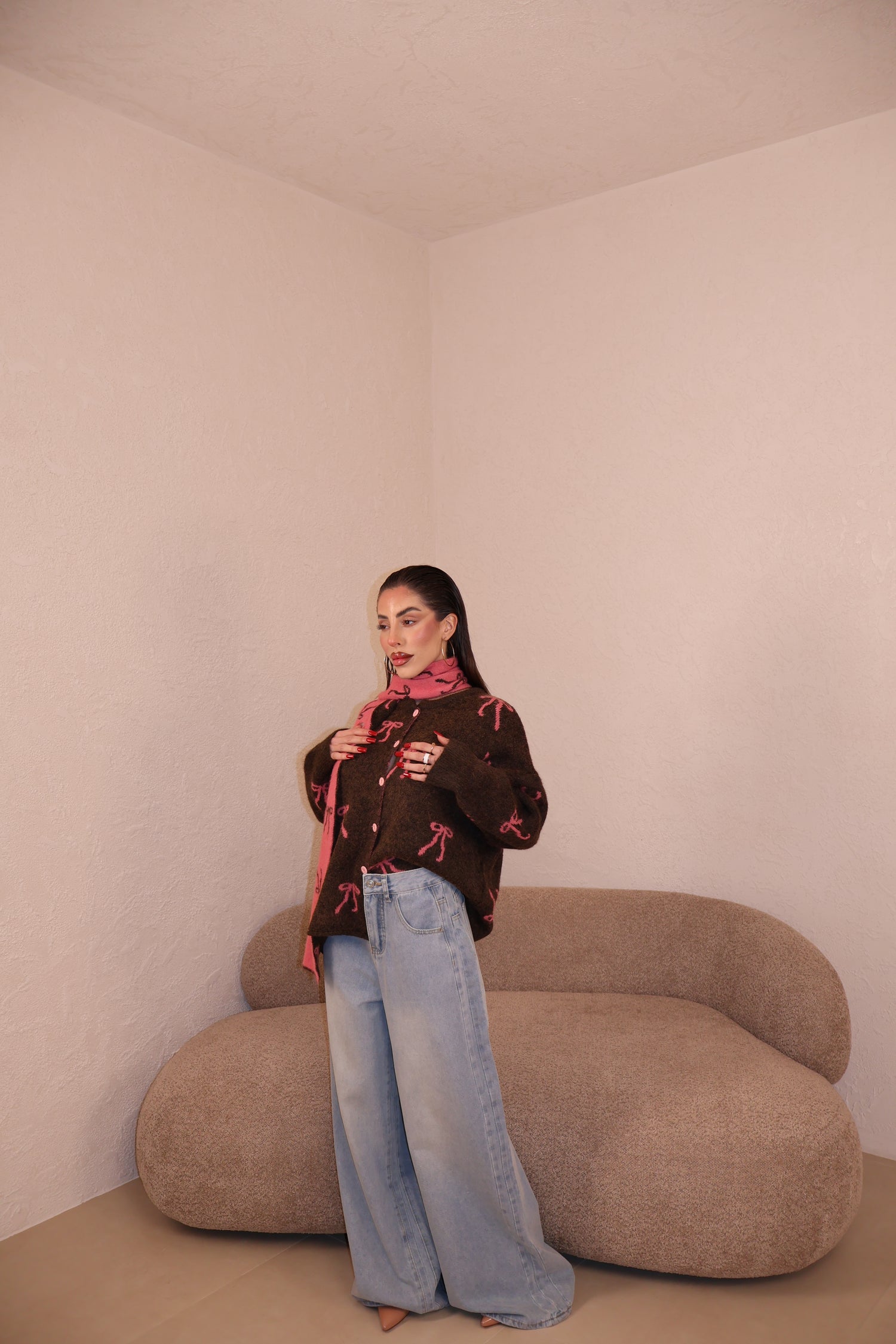 Jeans Wide Leg Denim chiaro