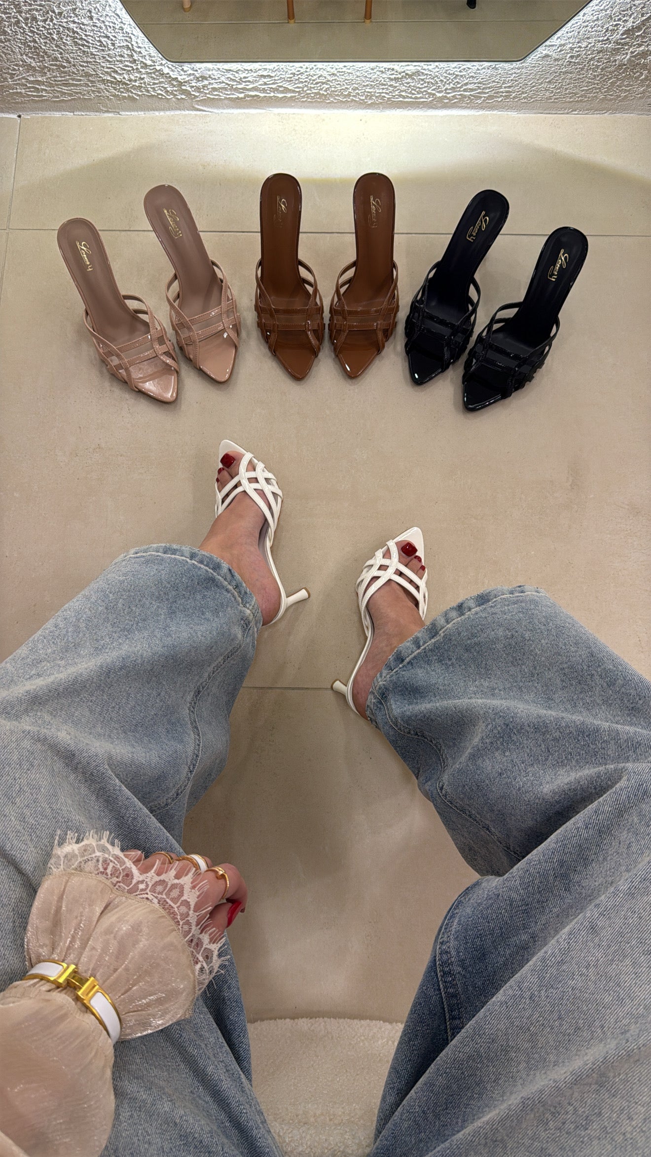 Mules Aleví white