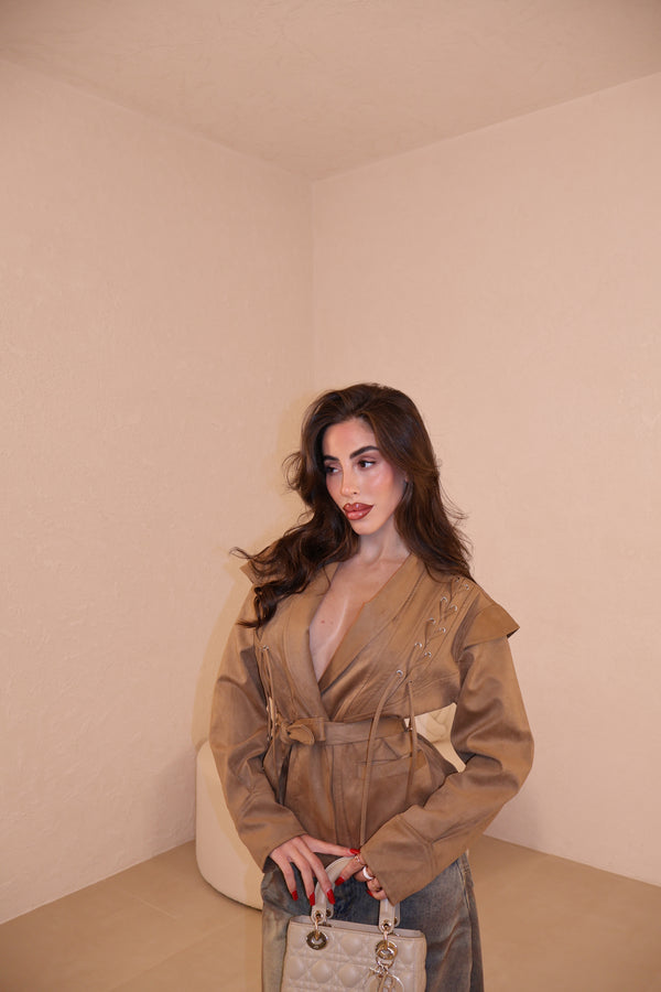 Giacca Japan camel