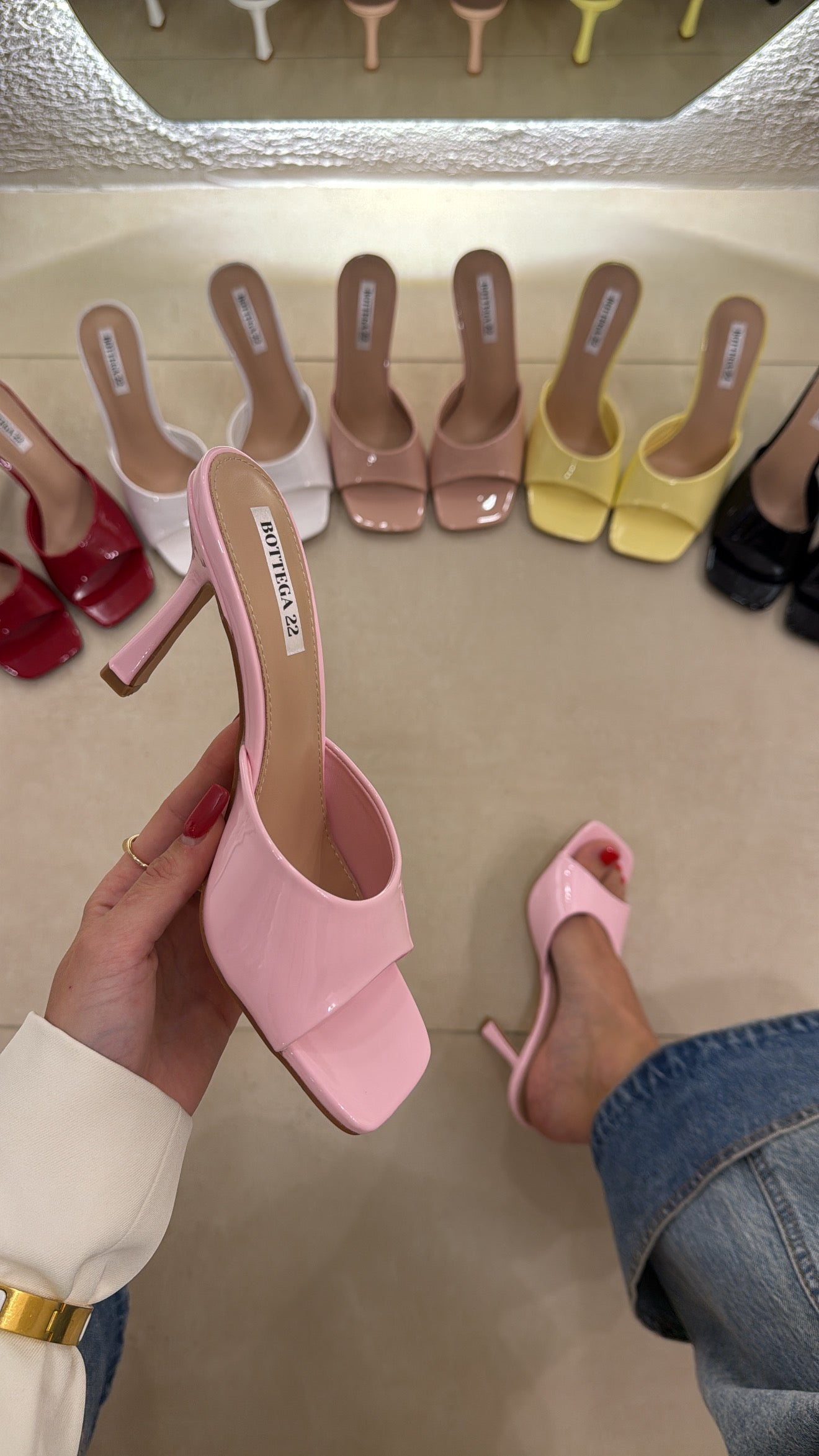 Mules Mugler pink