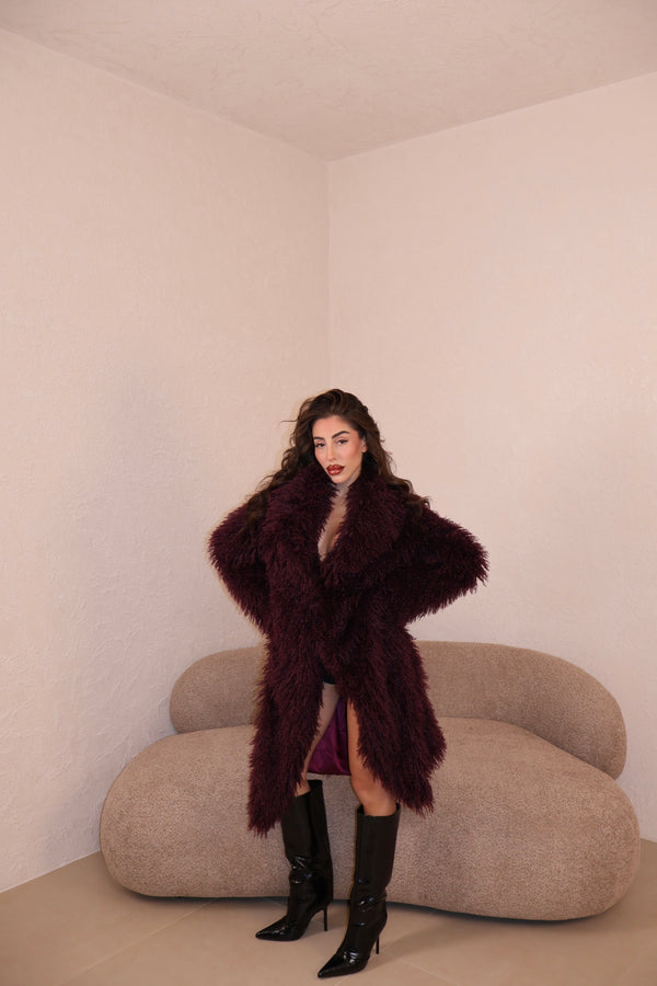Pelliccia Azulk lunga purple