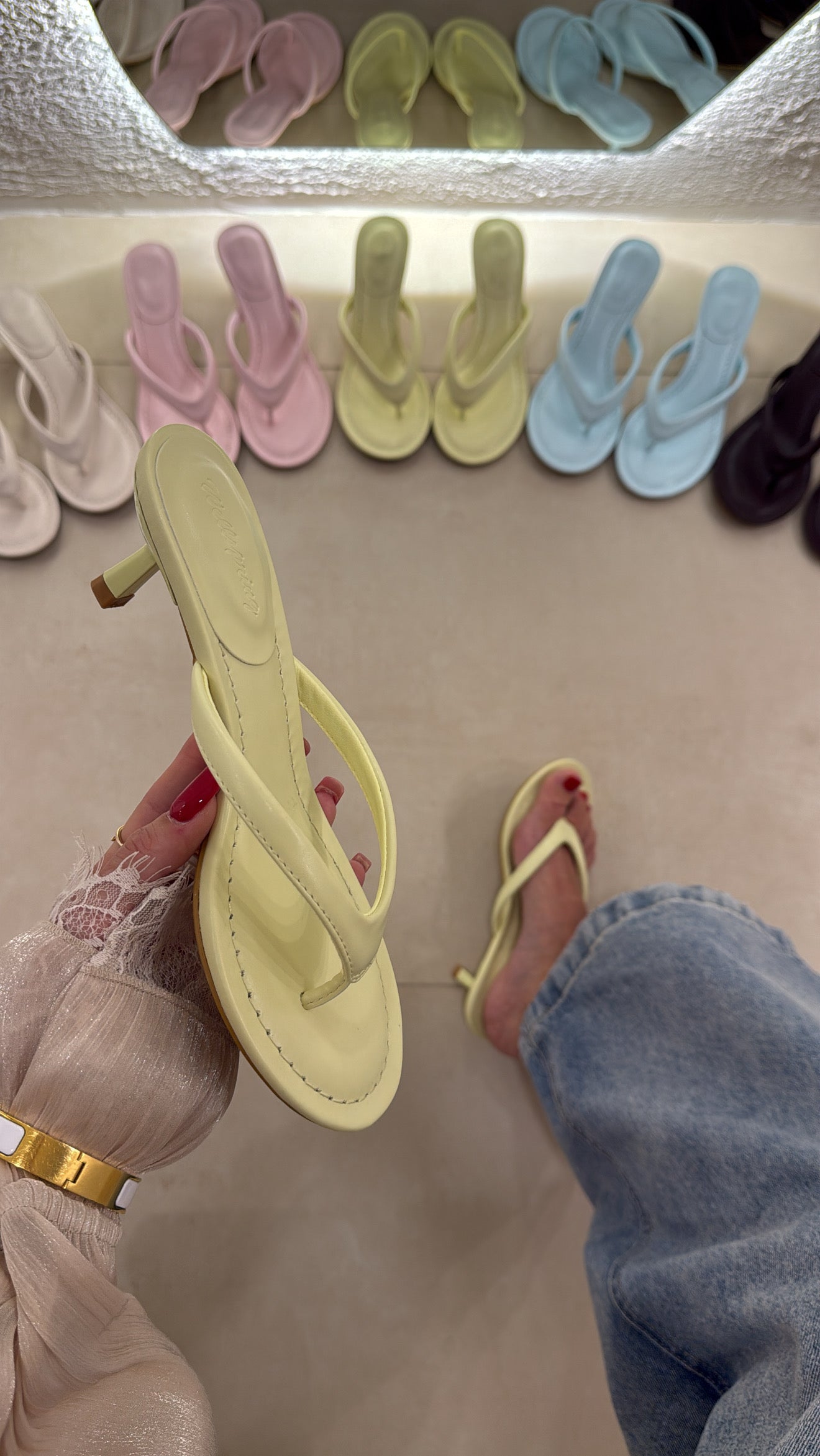 Infradito Kylie jaune