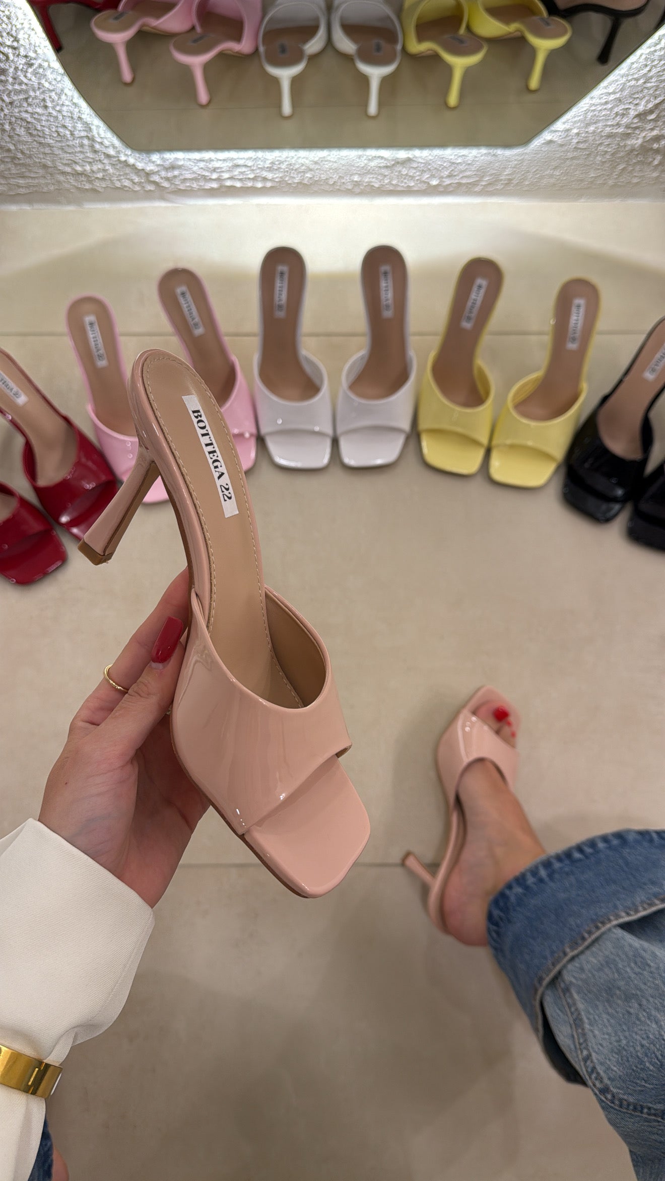 Mules Mugler cipria