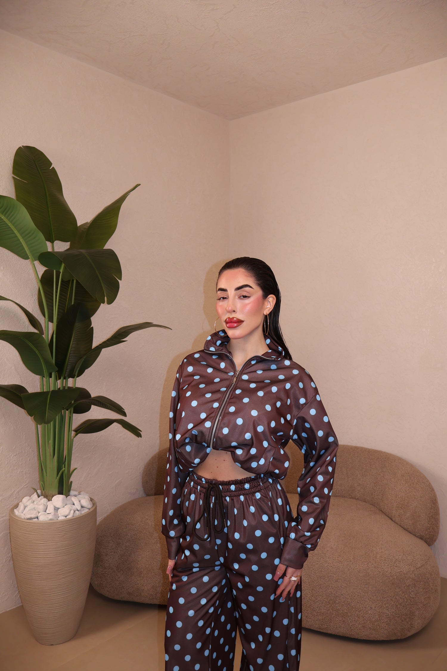 Co/Ord Tuta Pois choco