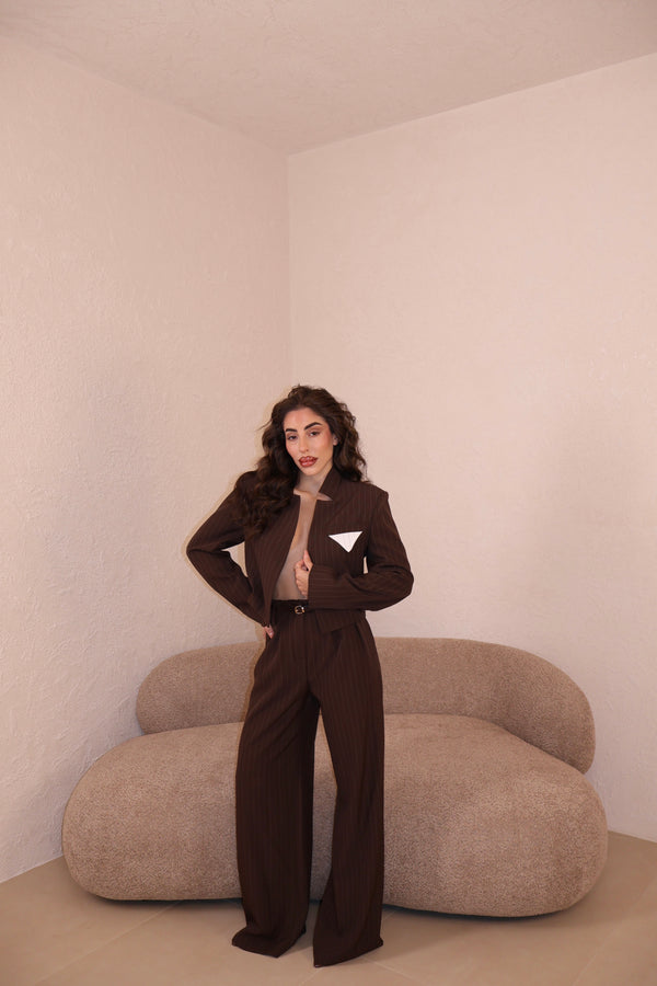 Tailleur Nina choco