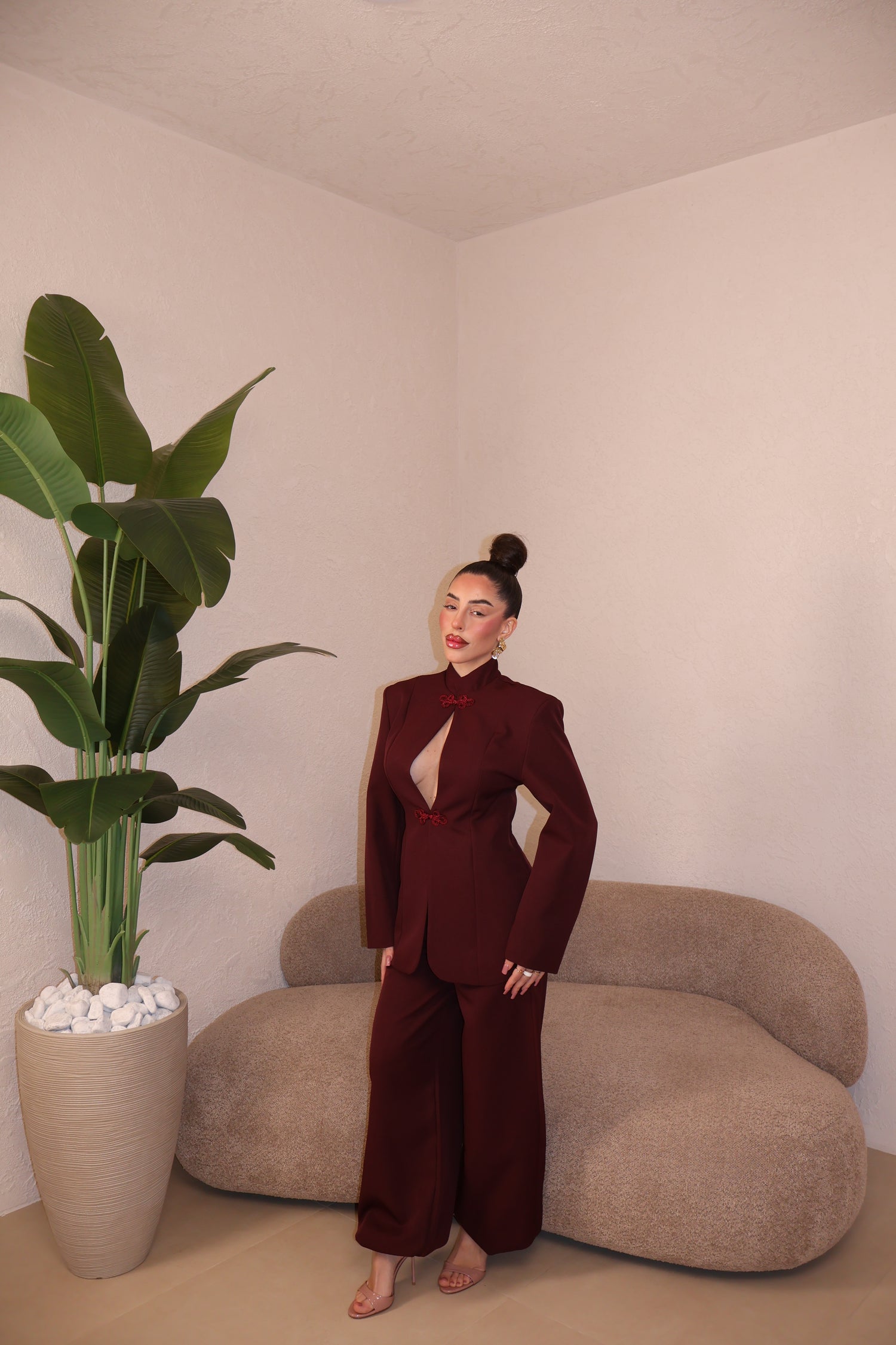 Tailleur Bali bordeaux