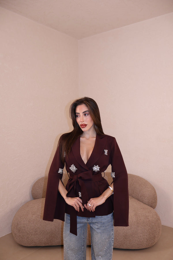 Blazer Jewels bordeaux