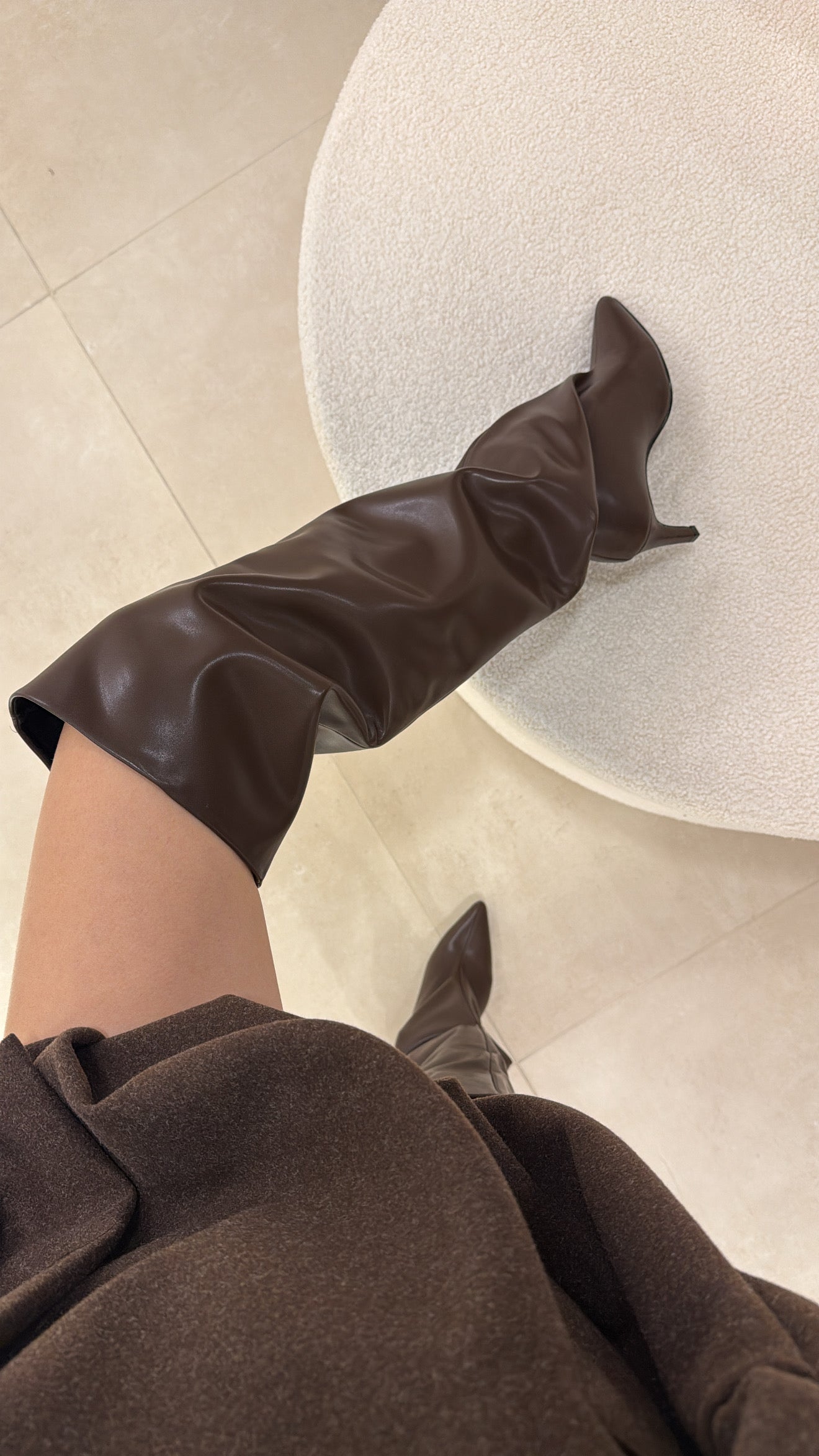 Stivali Zaira Ecopelle choco