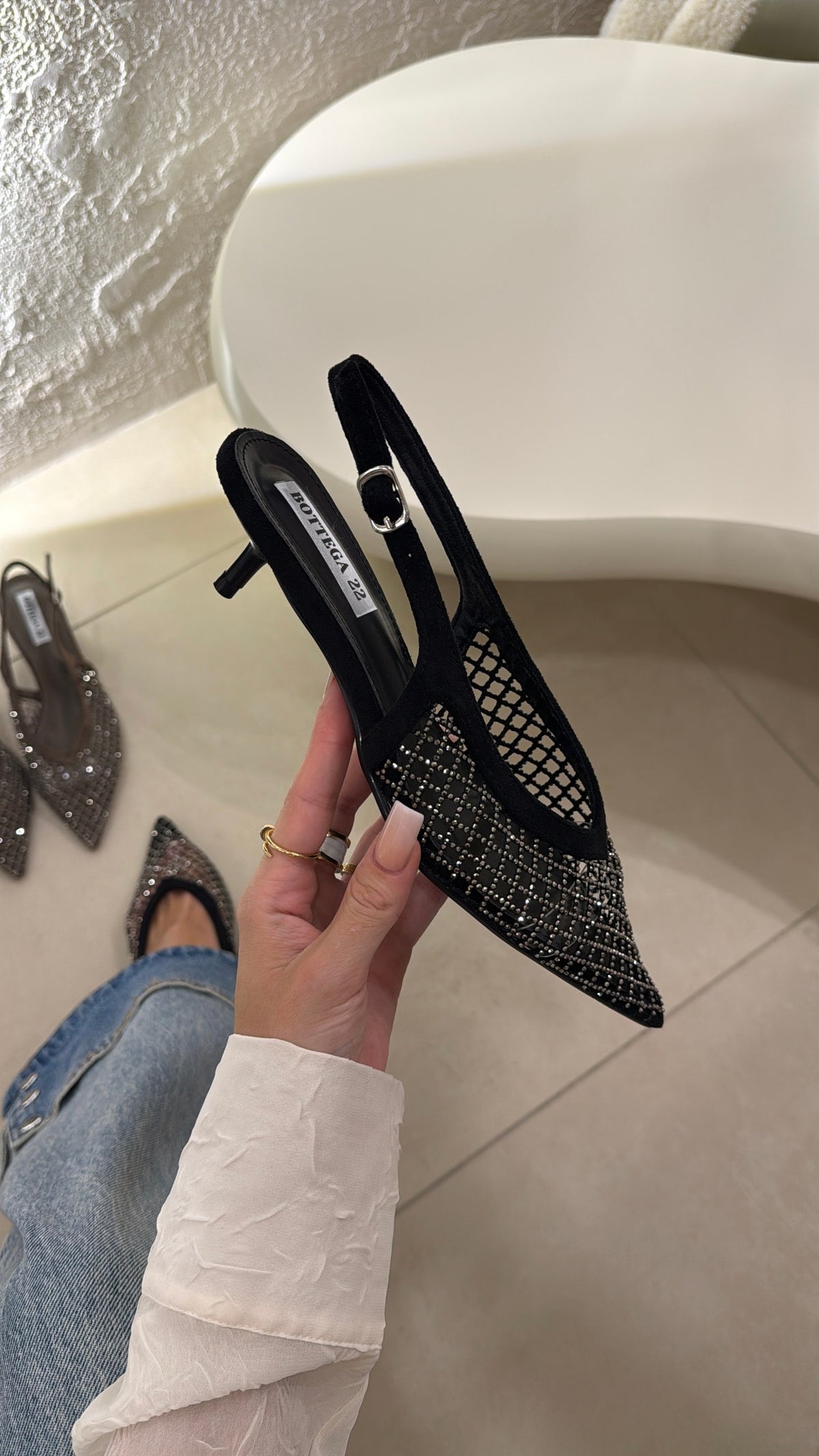 Slingback Rete black