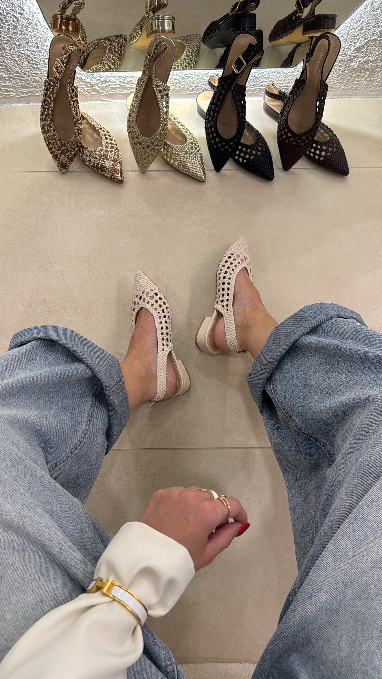 Ballet Crochet beige