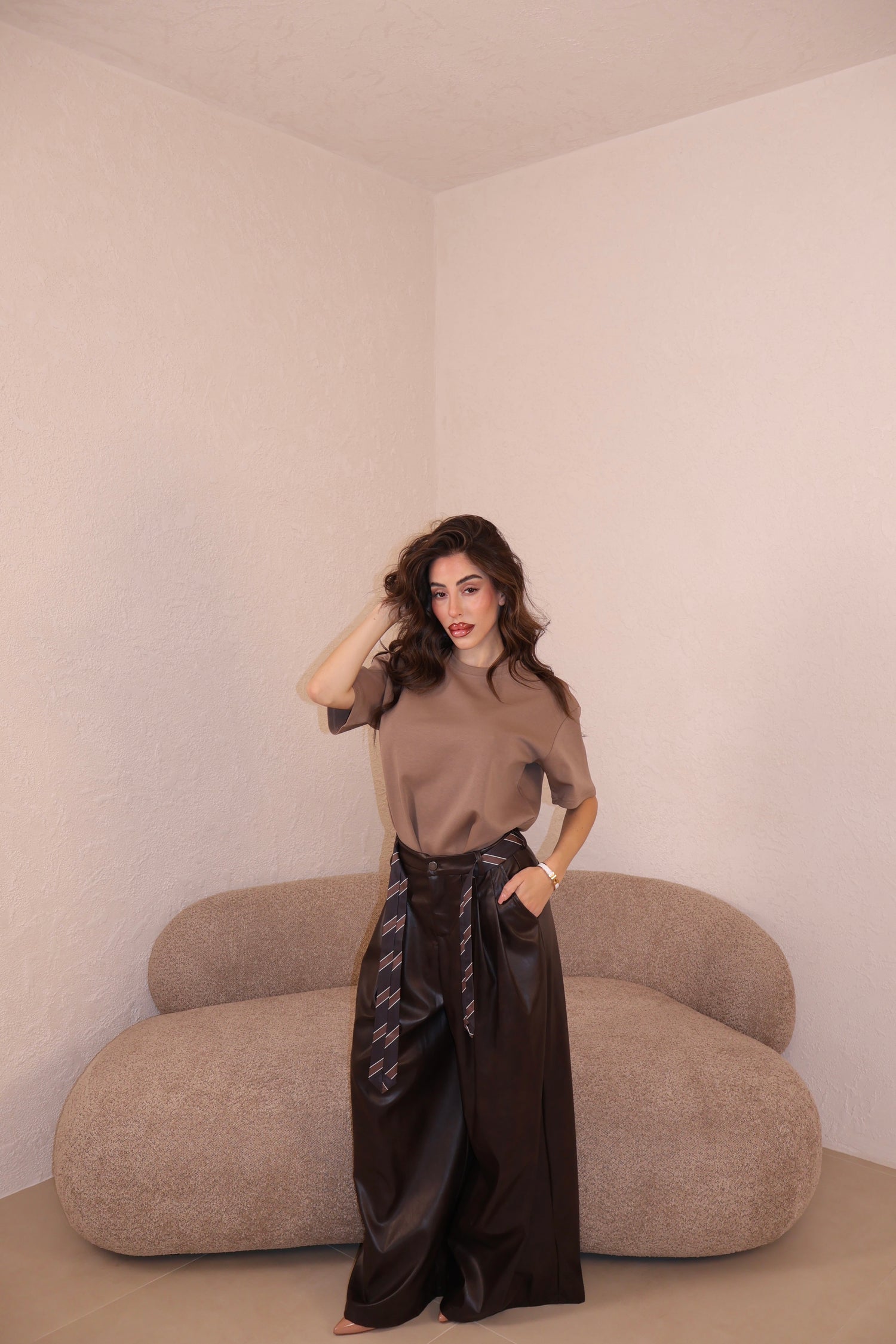 Pantaloni Zaira choco