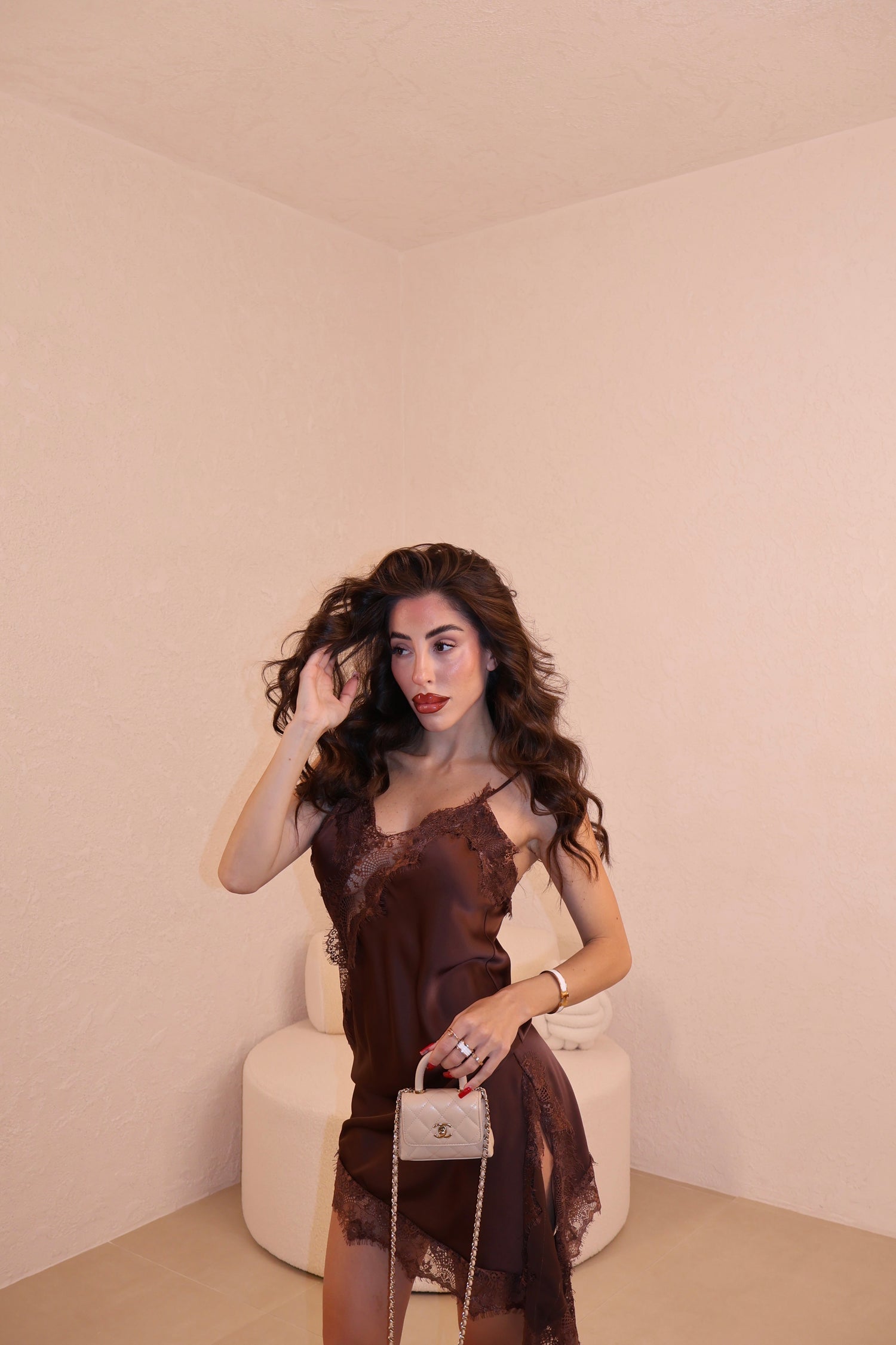Abito Zahra cioccolato