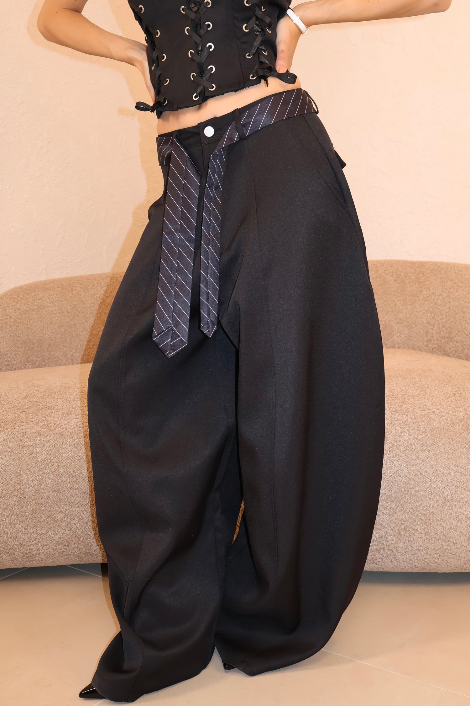 Pantaloni Balloon black