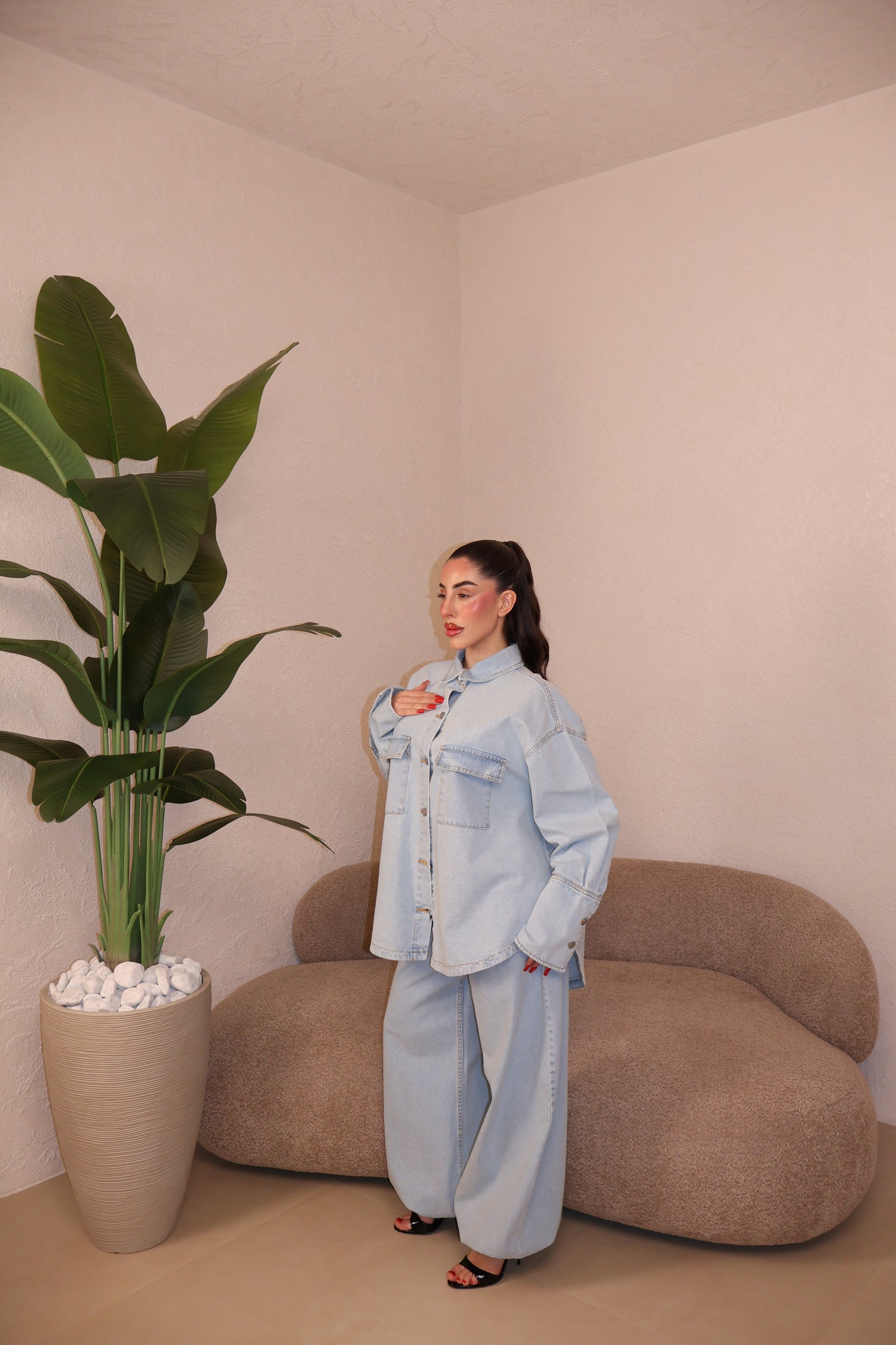 PRE-ORDER Co/Ord Denim chiaro