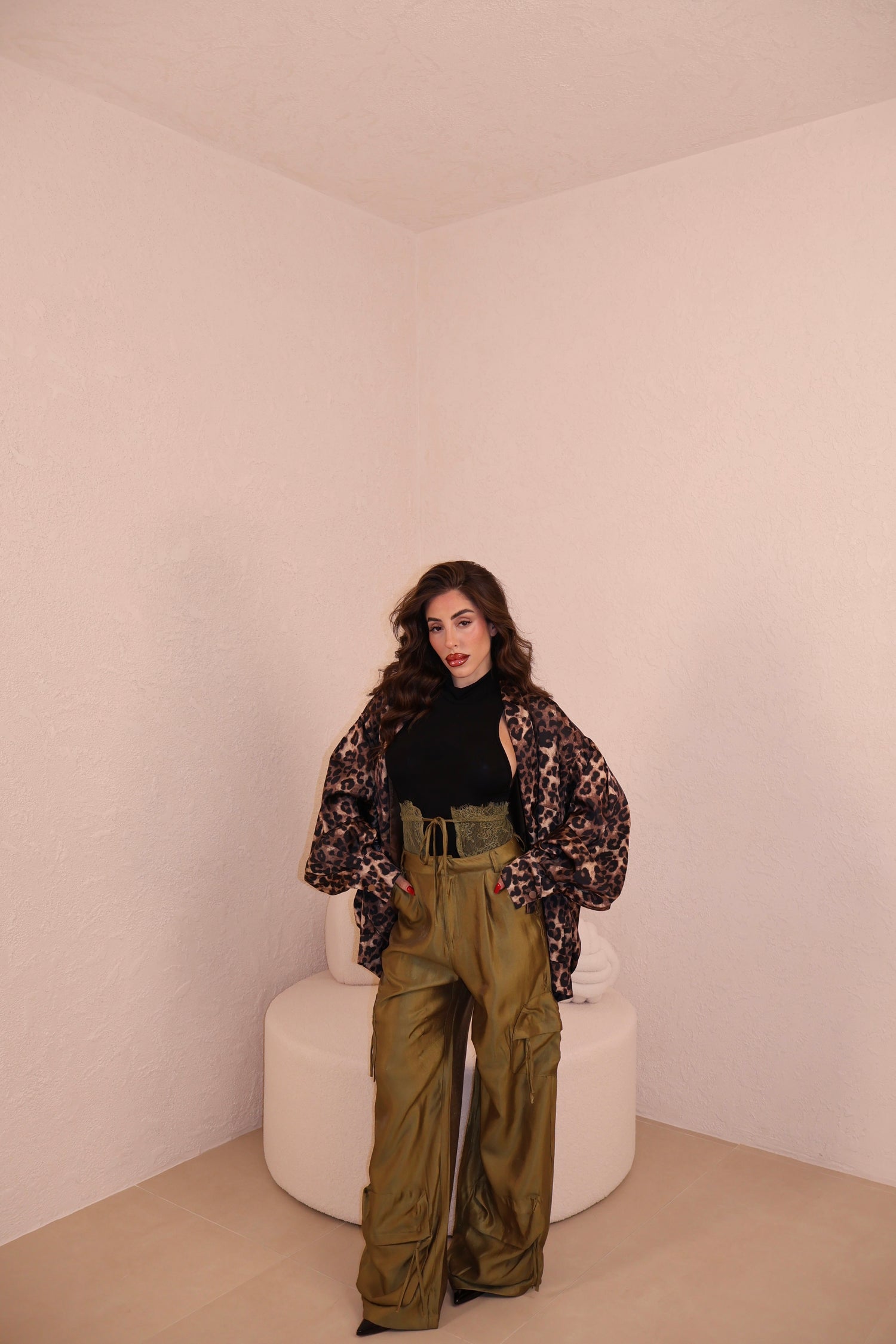 Pantaloni Metal verde