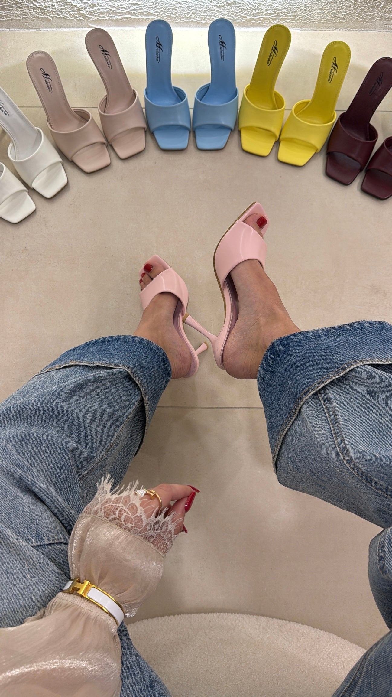 Mules Attico pink