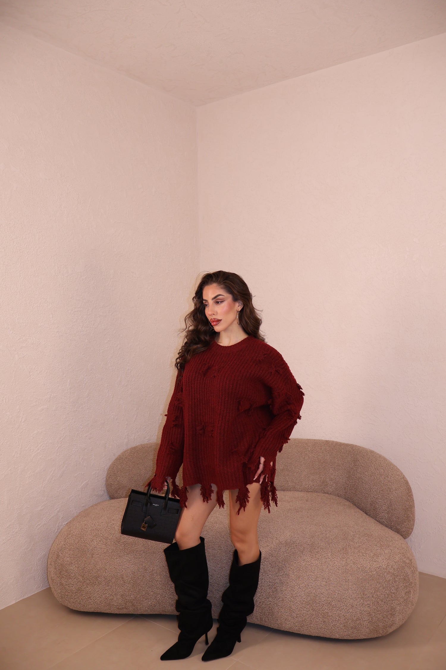 Pullover Kesha bordeaux