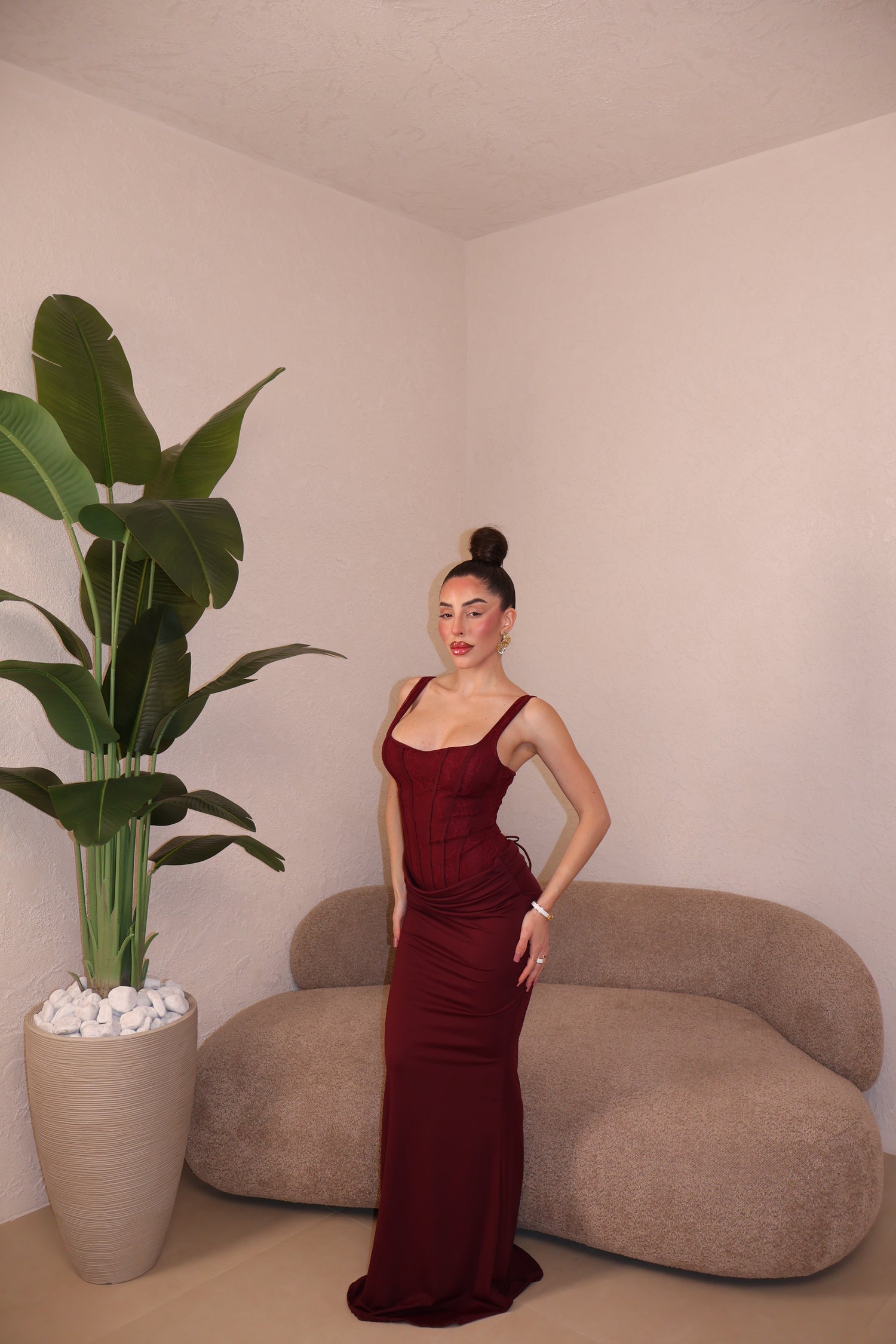 Abito Ginevra bordeaux