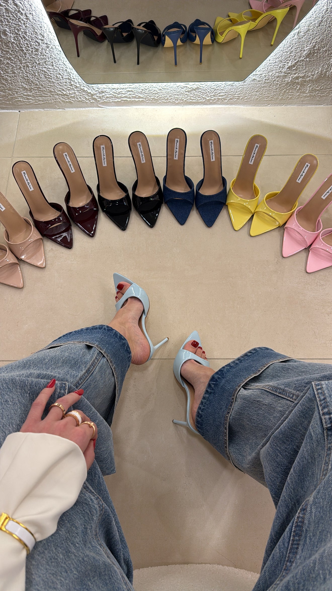Mules Paris polvere