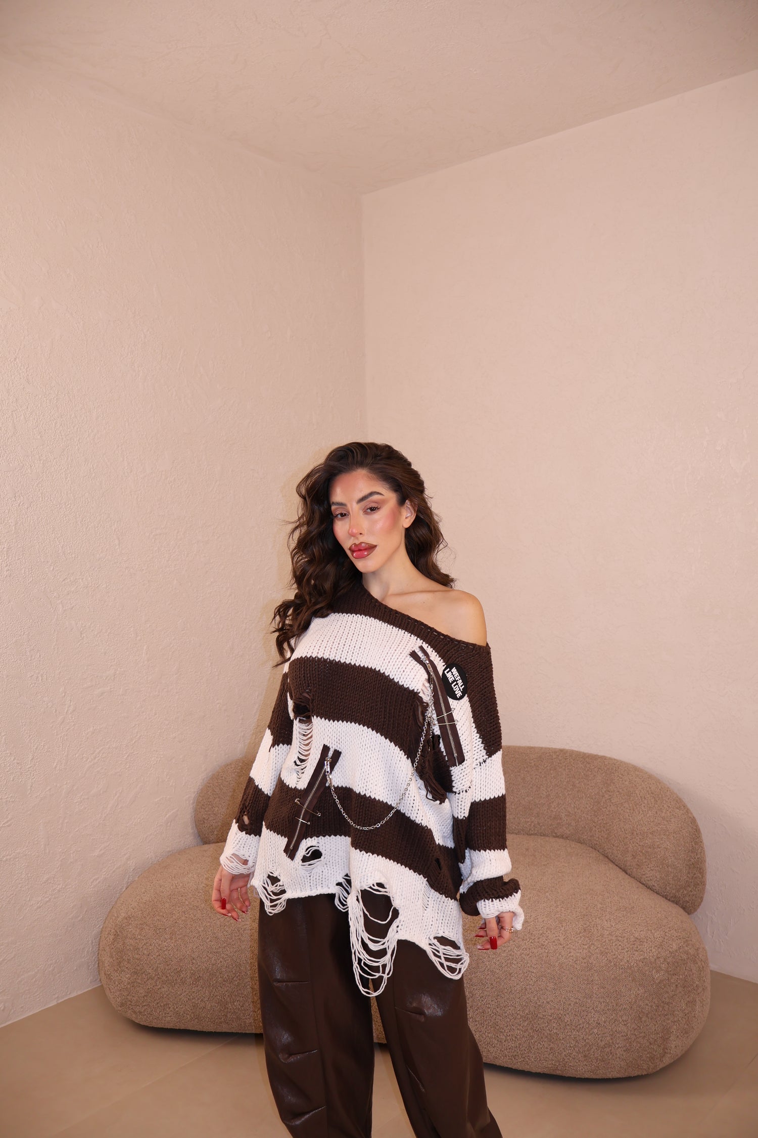 Pullover Chains choco