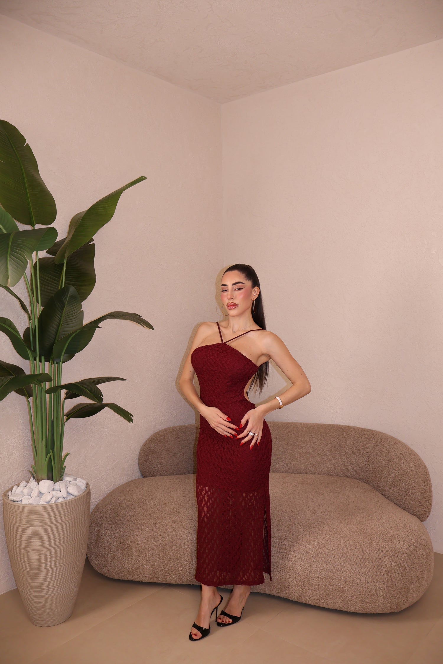 Abito Agnese bordeaux